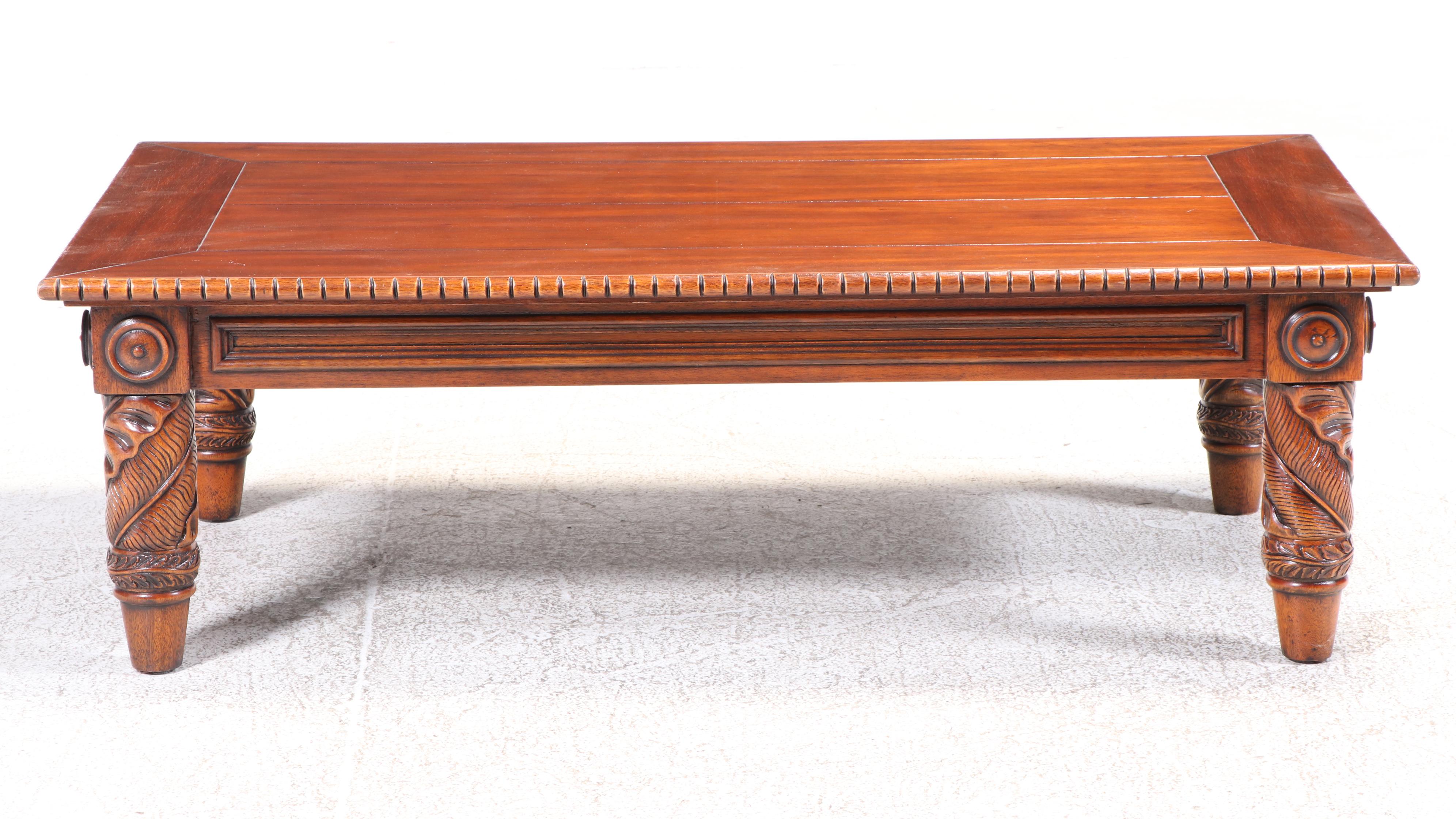 Ralph Lauren for Maitland-Smith Mahogany Classical Style Mahogany Coffee Table