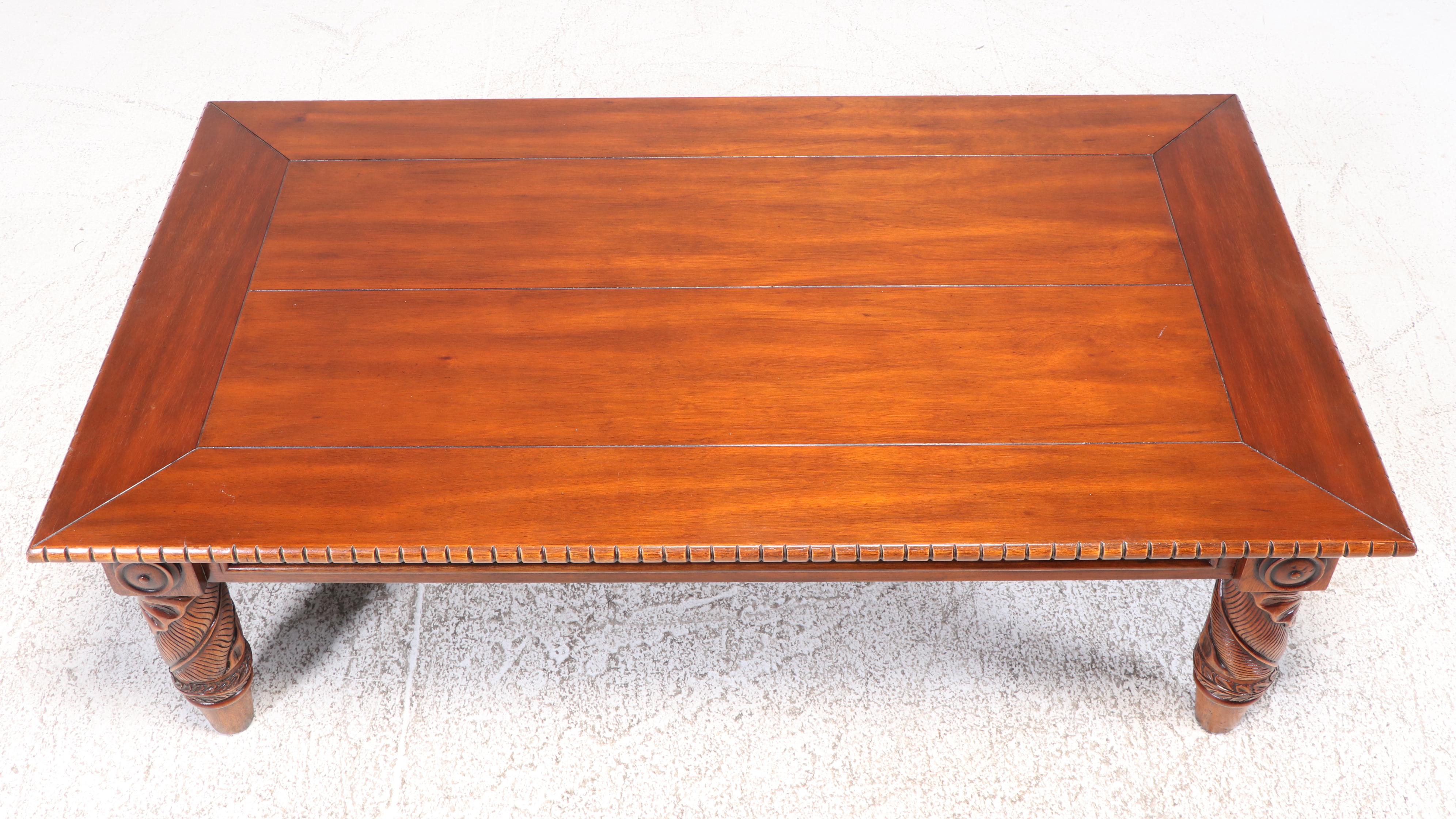 Ralph Lauren for Maitland-Smith Mahogany Classical Style Mahogany Coffee Table