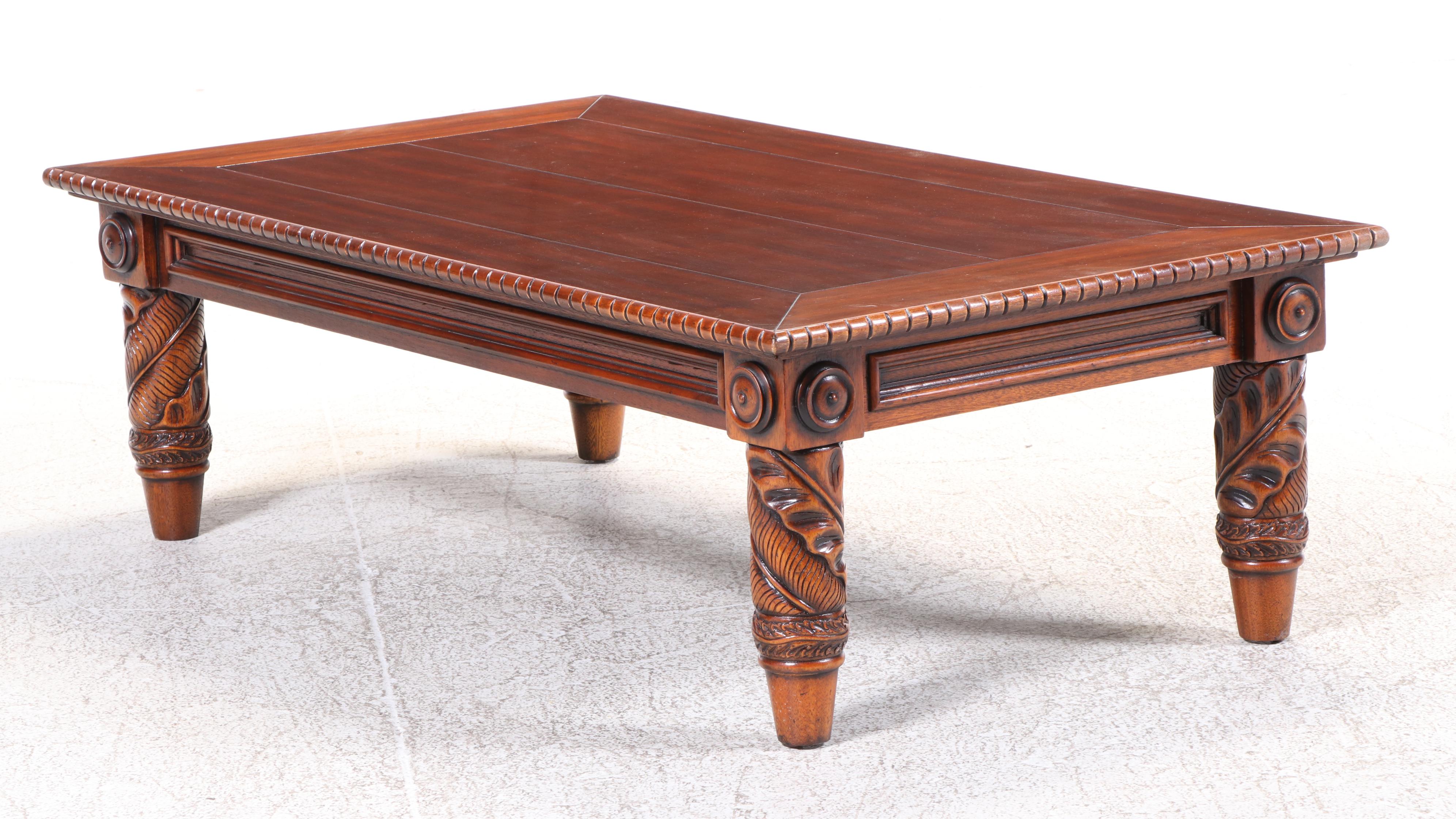 Ralph Lauren for Maitland-Smith Mahogany Classical Style Mahogany Coffee Table