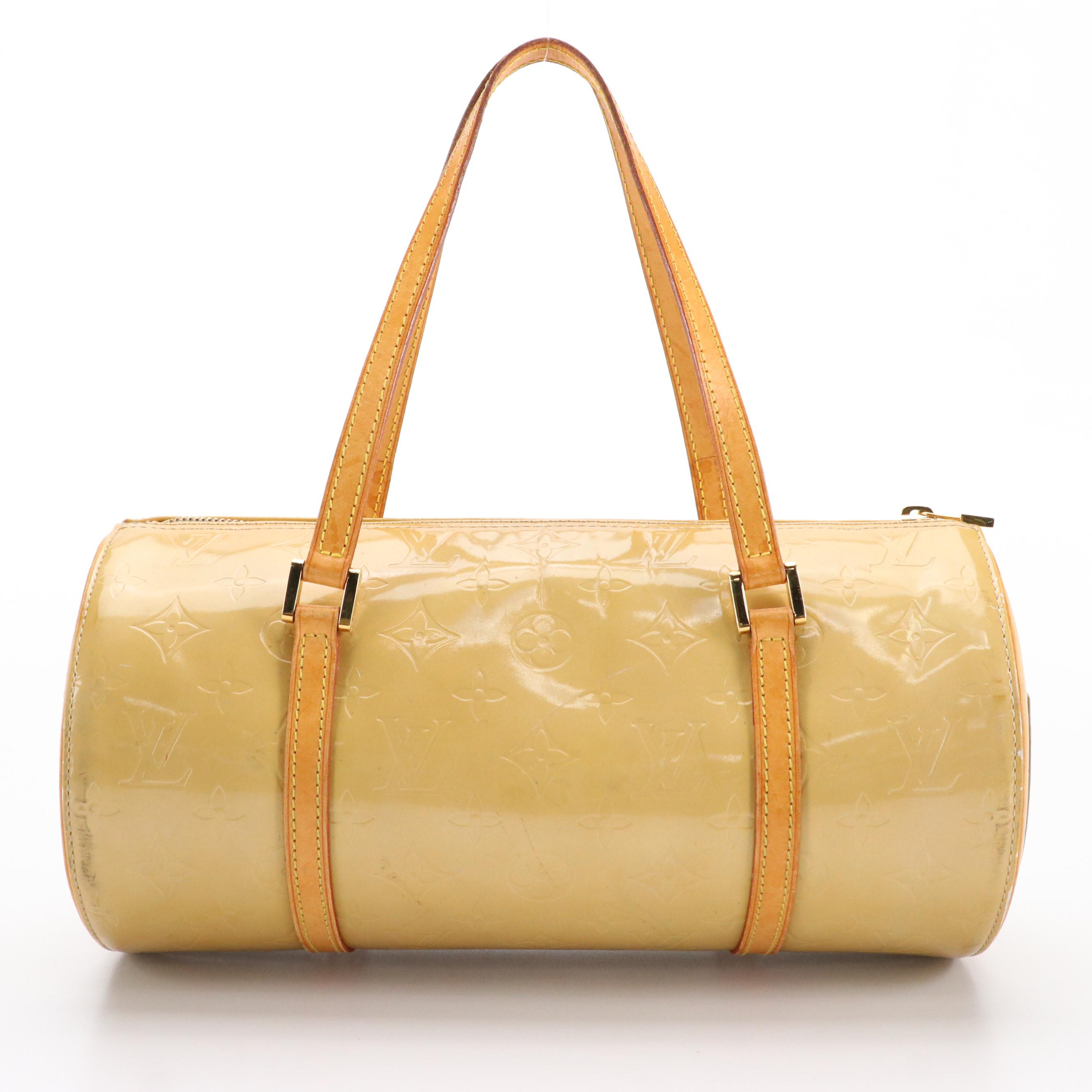 Louis Vuitton Bedford Papillon Handbag in Monogram Vernis and Vachetta Leather