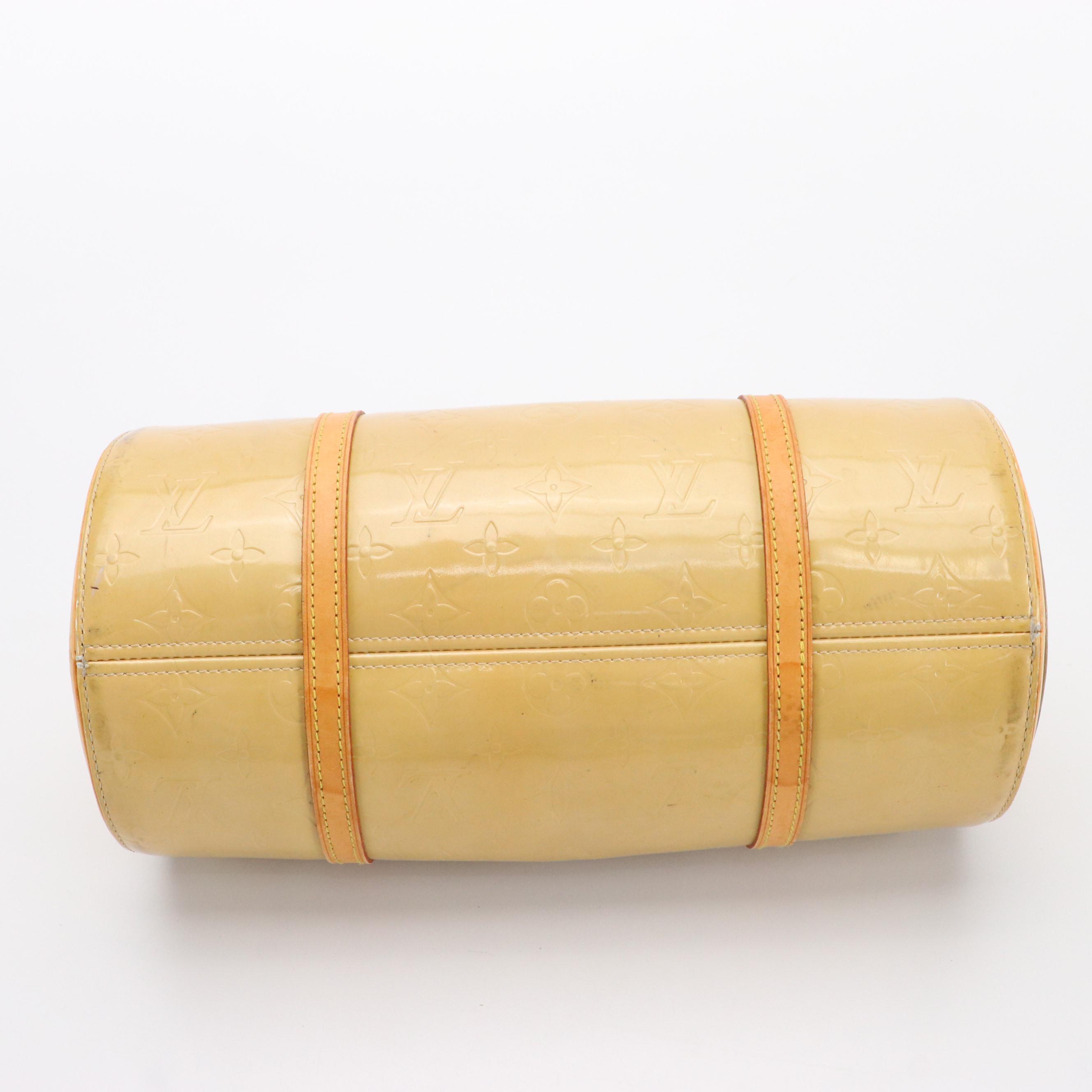 Louis Vuitton Bedford Papillon Handbag in Monogram Vernis and Vachetta Leather