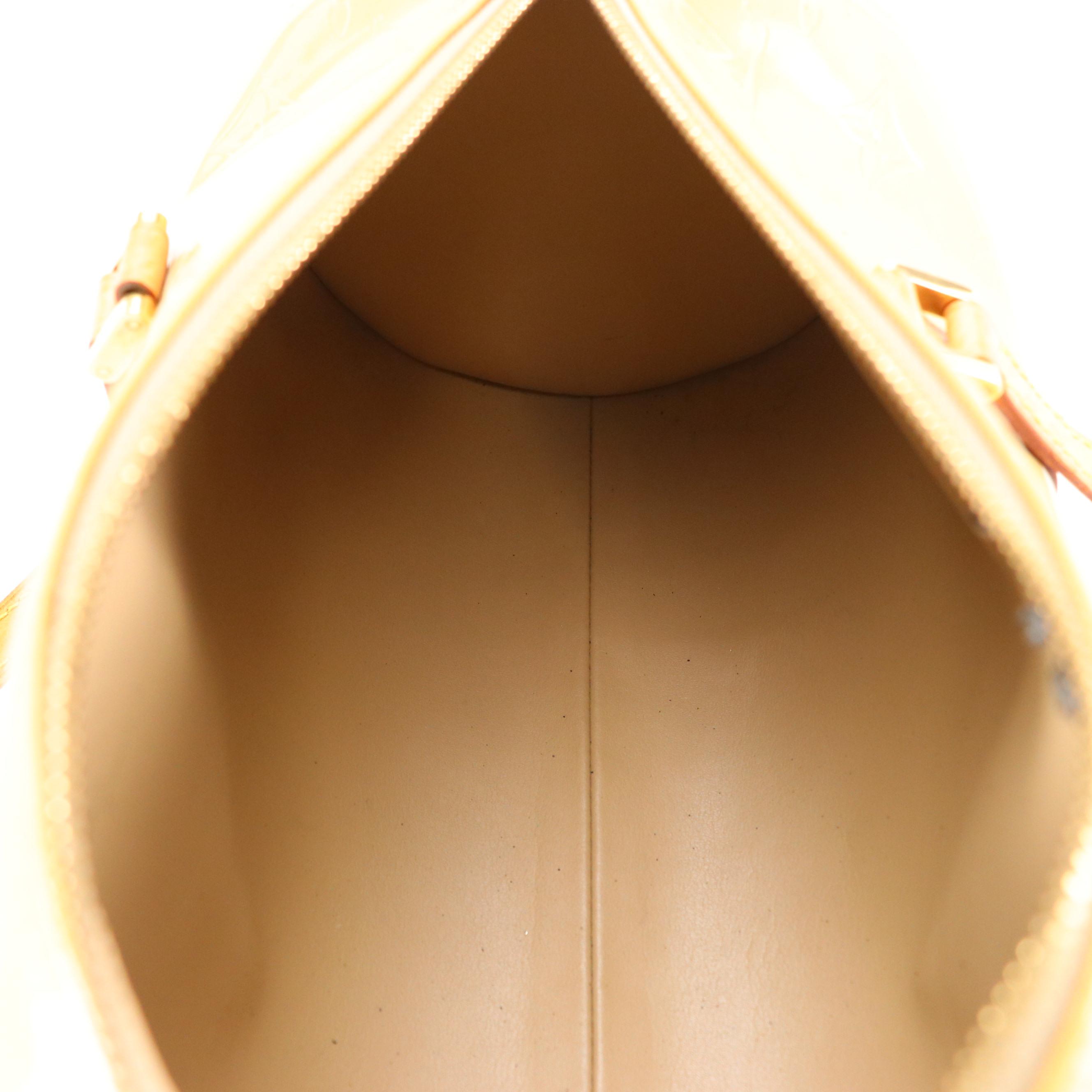 Louis Vuitton Bedford Papillon Handbag in Monogram Vernis and Vachetta Leather