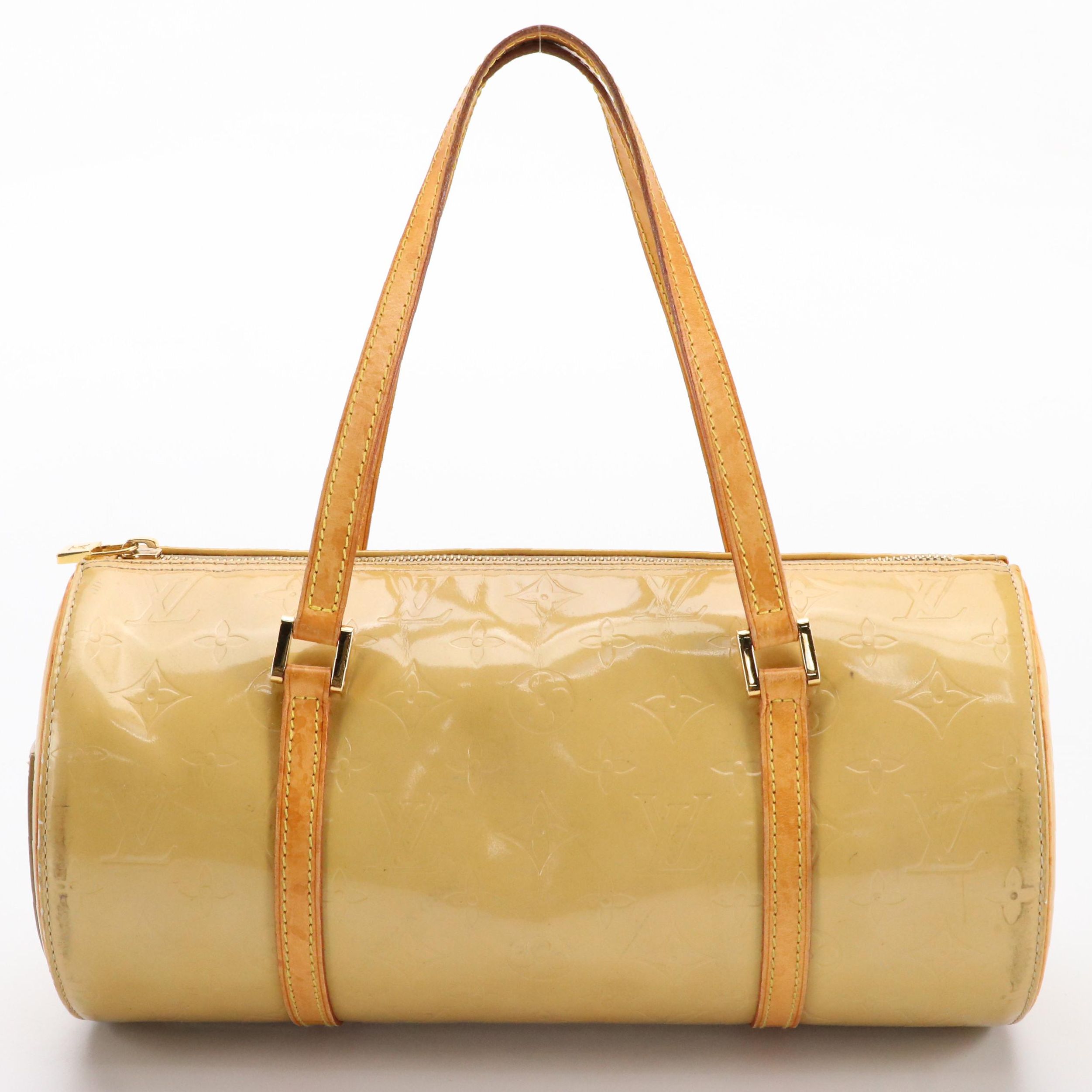 Louis Vuitton Bedford Papillon Handbag in Monogram Vernis and Vachetta Leather