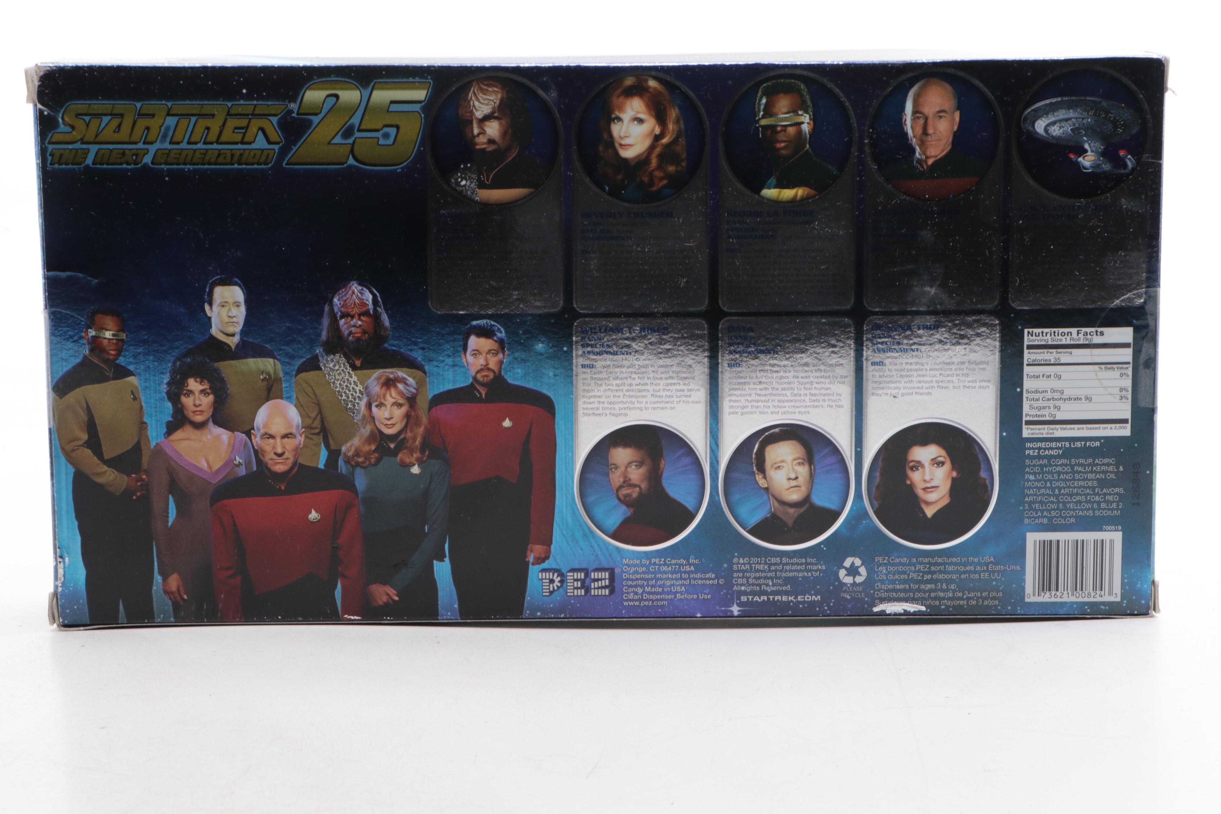 Star Trek: TNG Limited Edition PEZ Set with Diecast U.S.S. Enterprise Ship