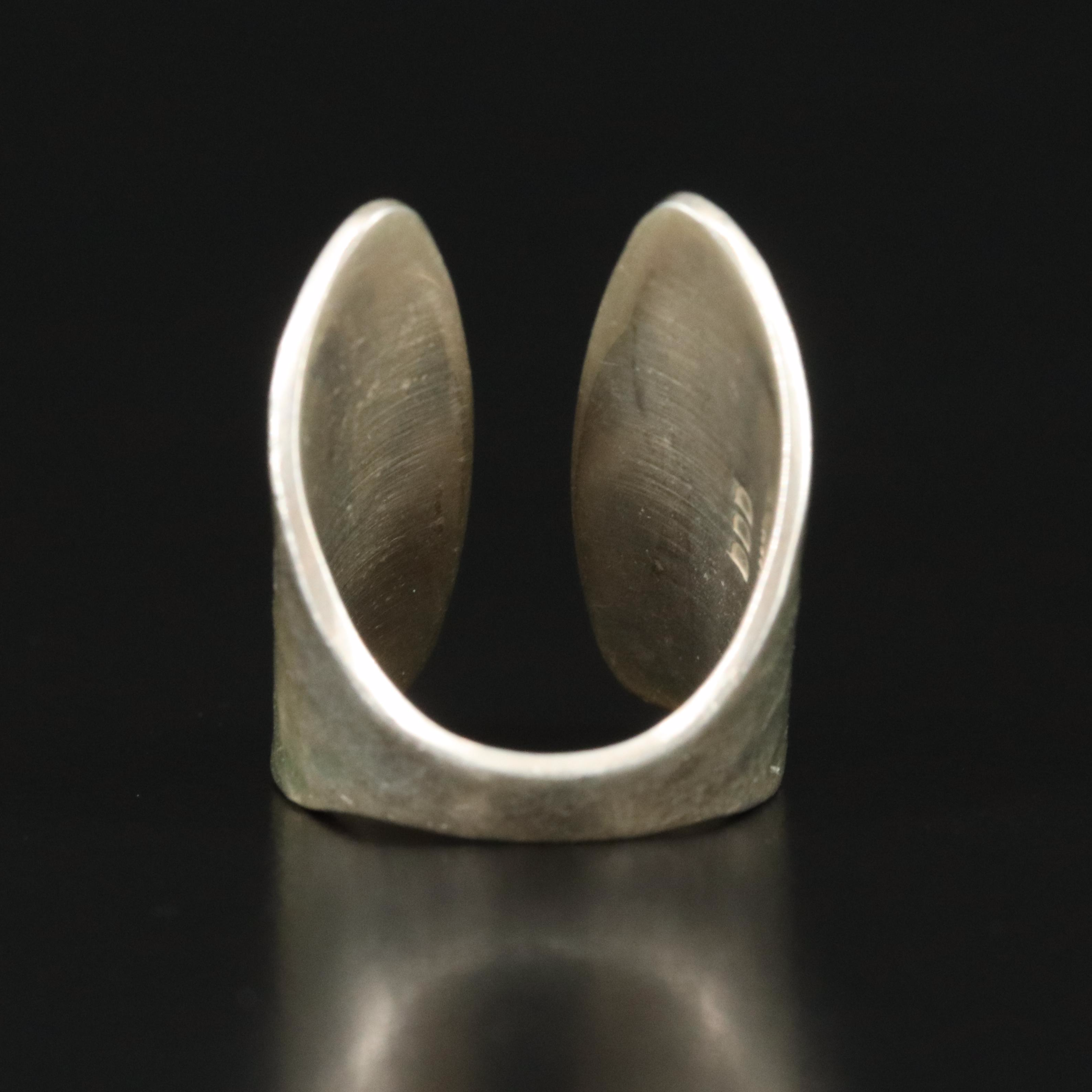 Mexican Sterling Ring with Hammered Finish