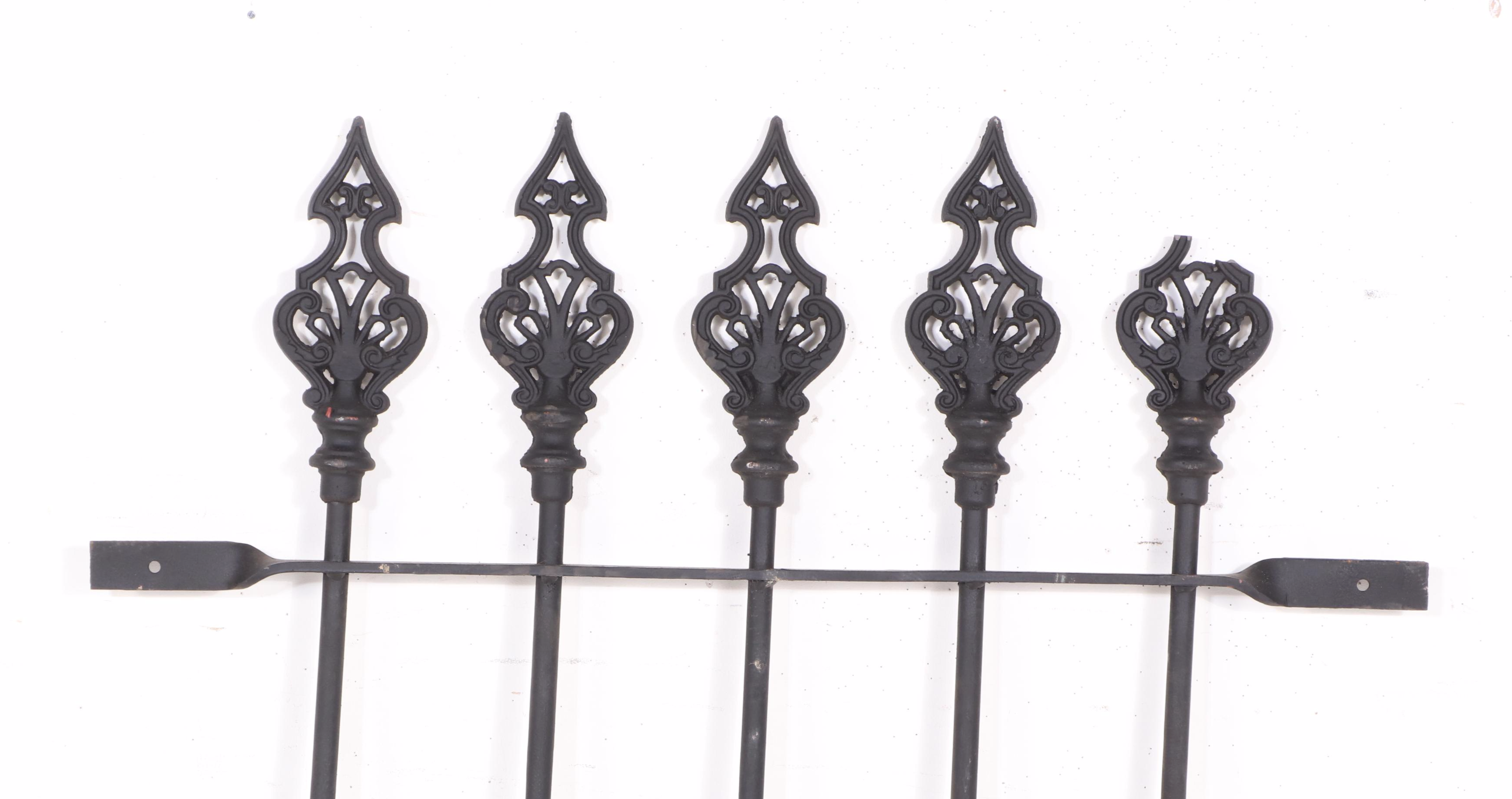 Architectural Salvage Cast Metal Fence Section