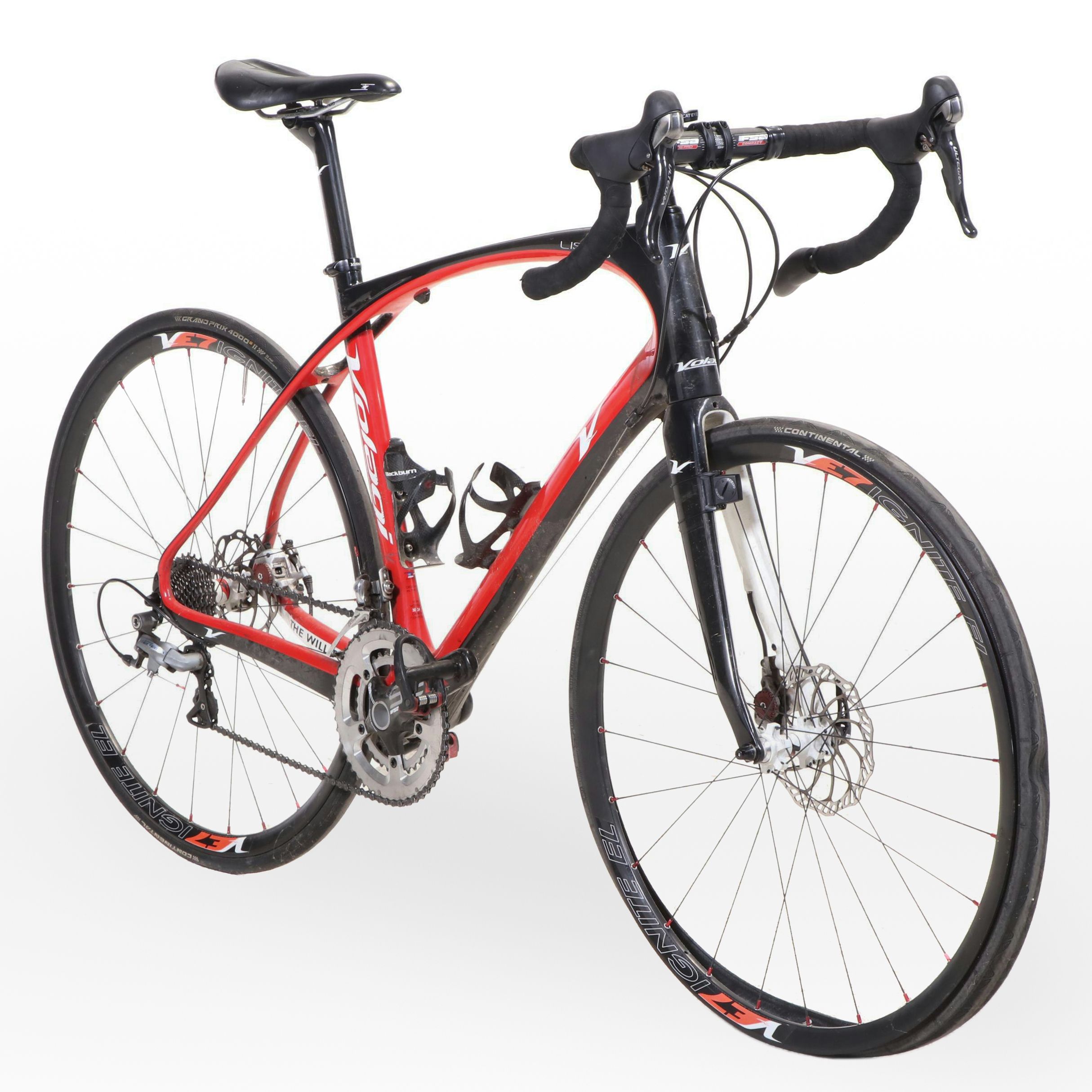 Volagi Liscio Road Bike with Disc Brakes and Cat Eye Strada Wireless Head Unit