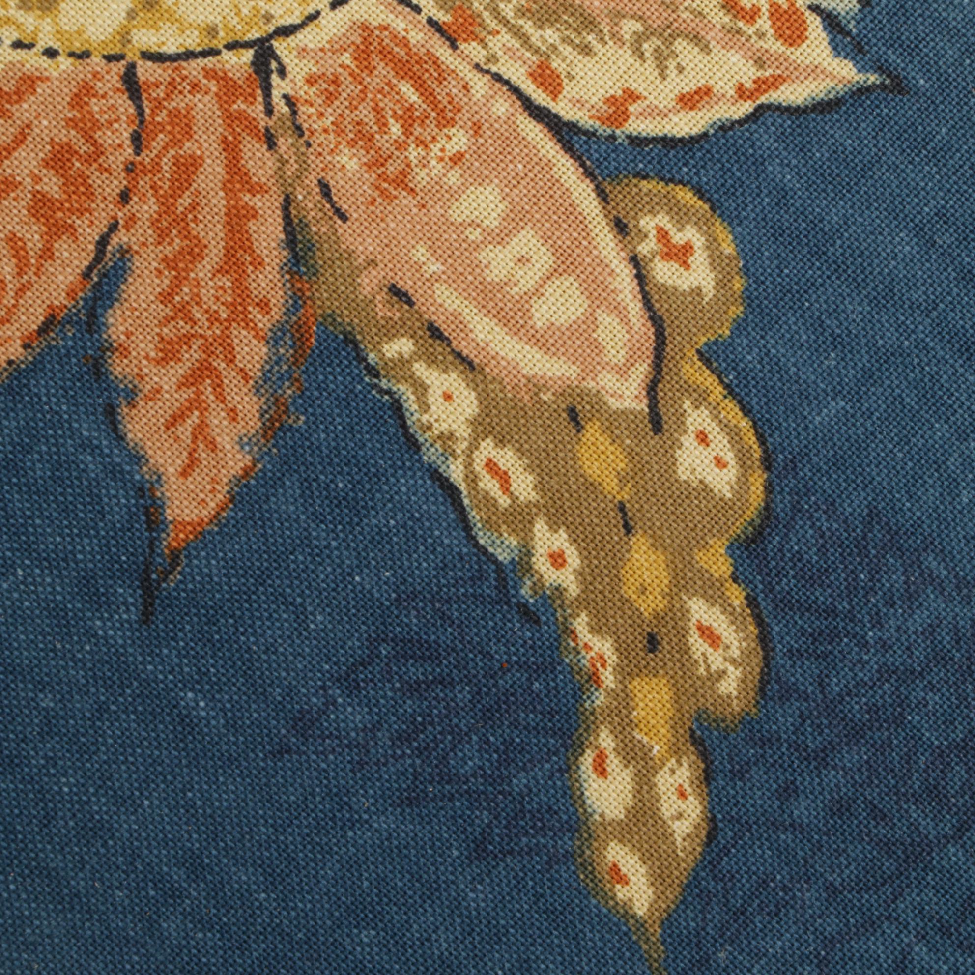 Louis XVI Style Painted Wood Accent Chairs With Floral Upholstery