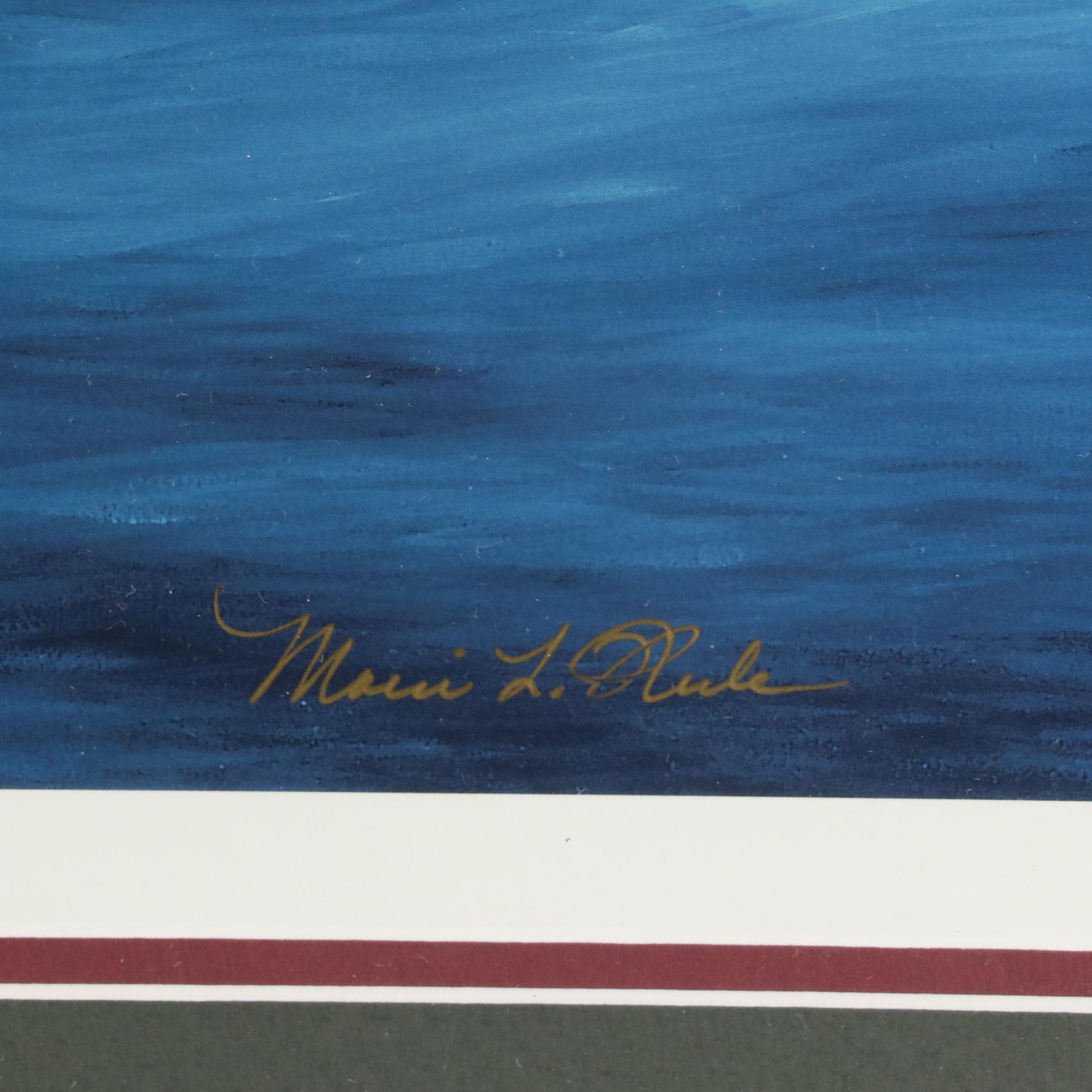 Marci L. Rule Offset Lithograph "White Dogwood #11"