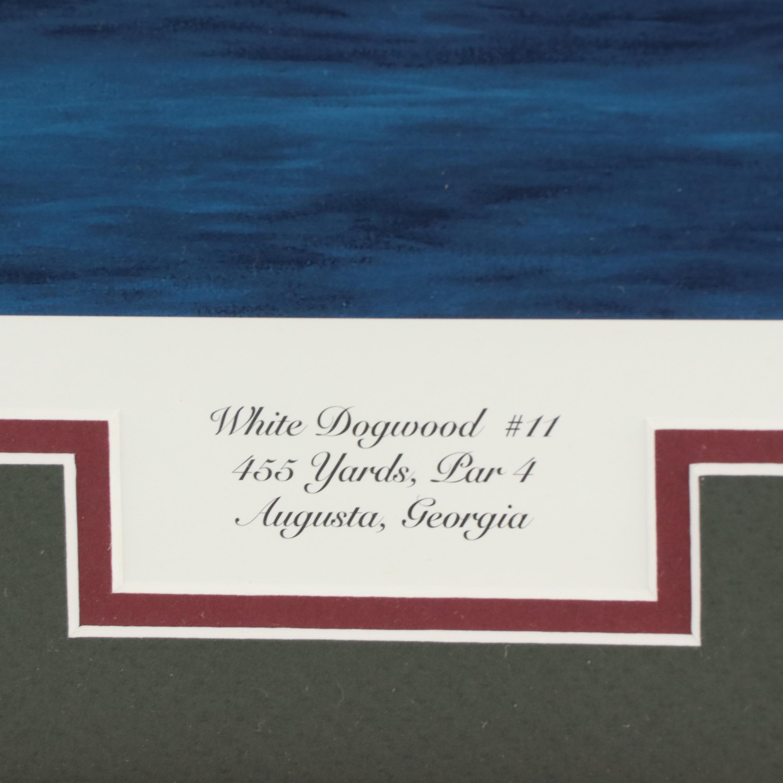 Marci L. Rule Offset Lithograph "White Dogwood #11"