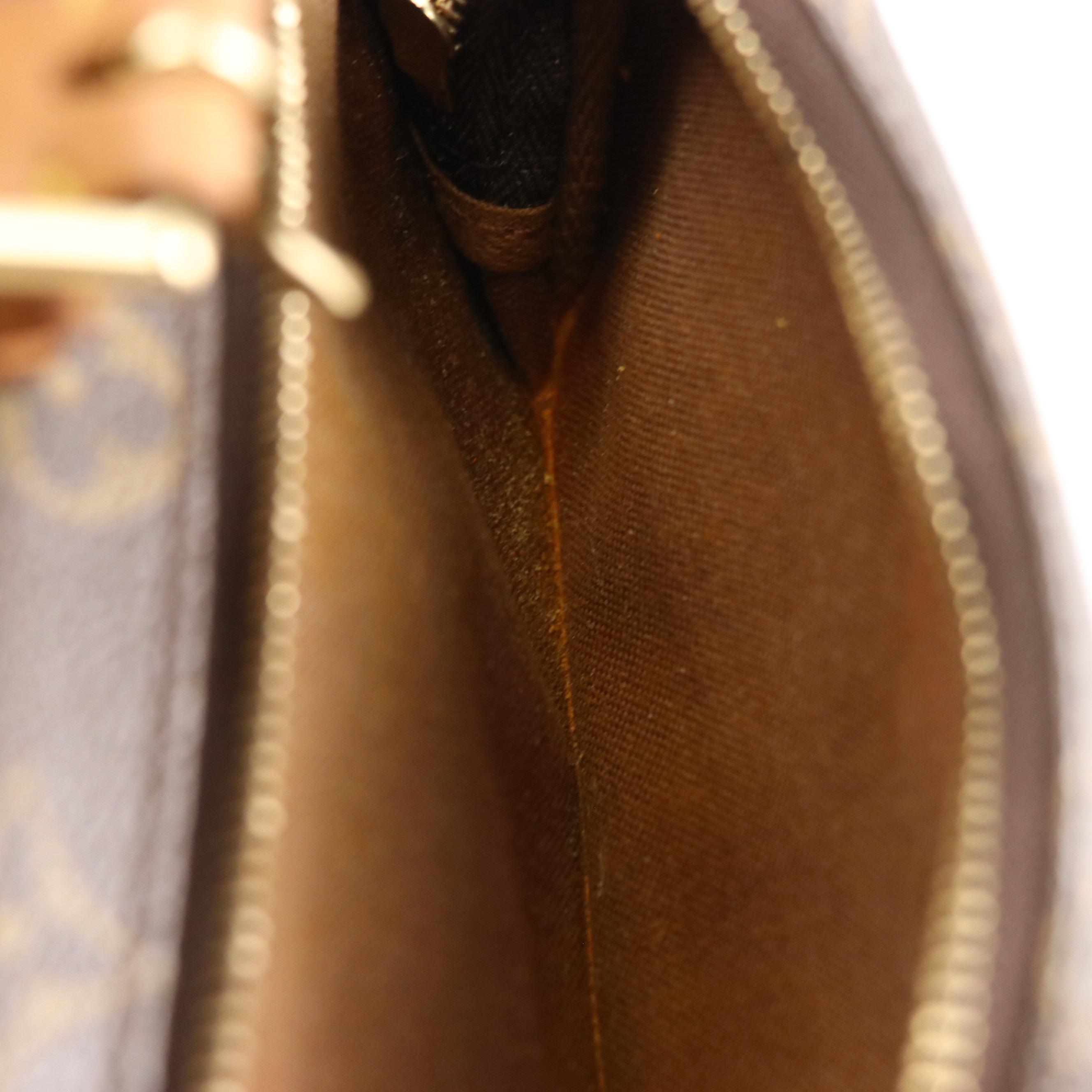 Louis Vuitton Montsouris PM Backpack Bag in Monogram Canvas and Leather