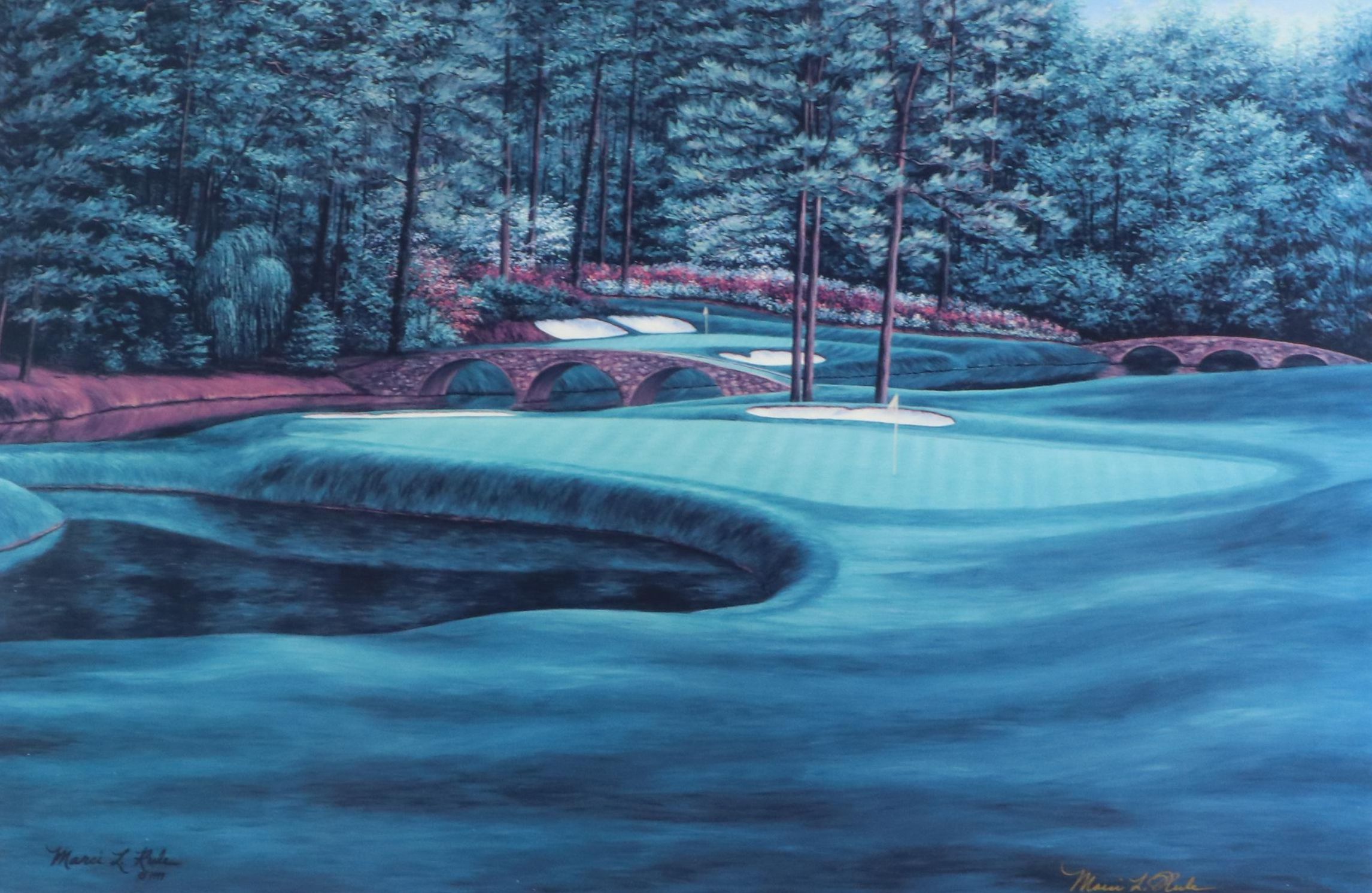 Marci L. Rule Offset Lithograph "White Dogwood #11"