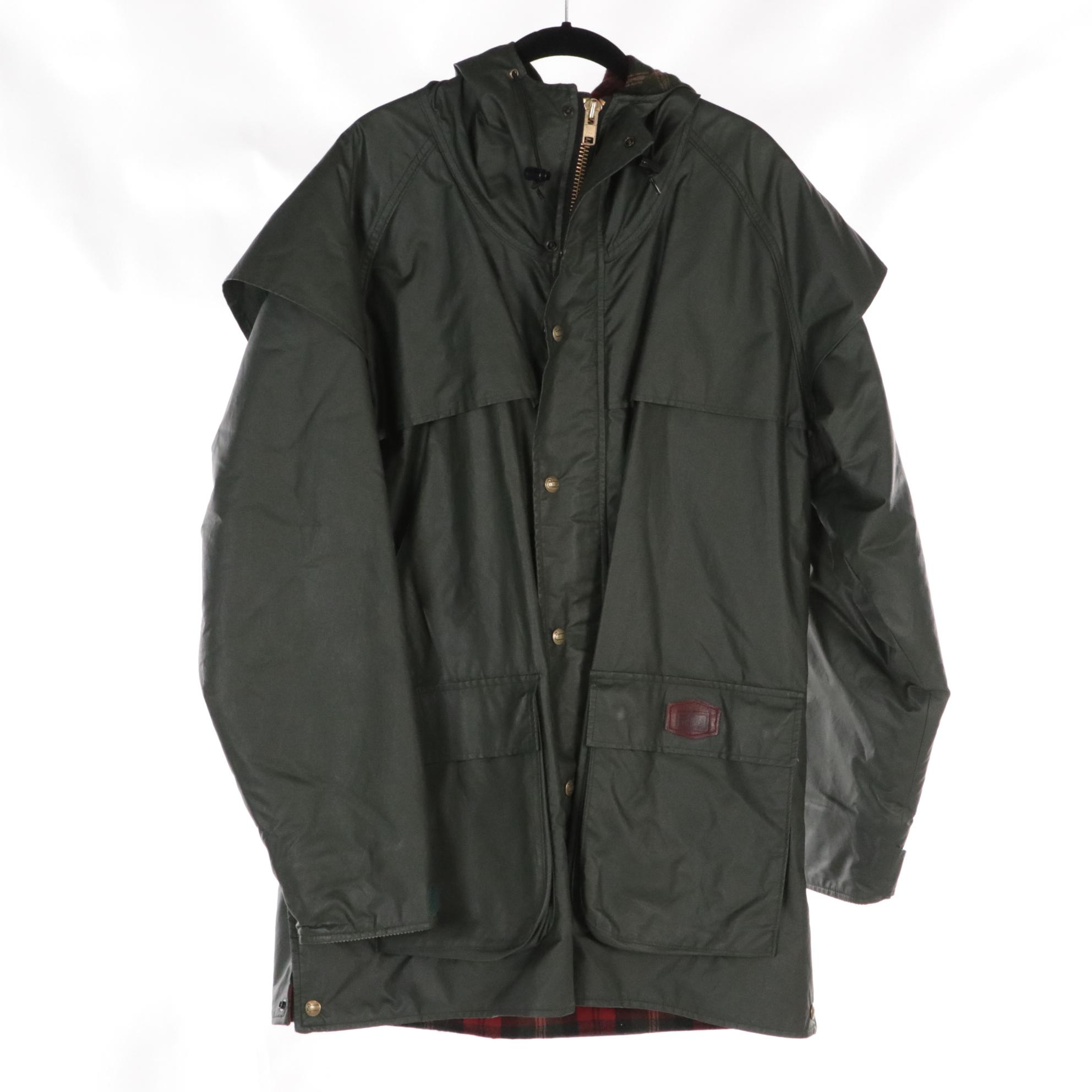 Men's Woolrich Raincoat, Roundtree & Yorke Barn Coat, St. John's Bay Zip Jacket
