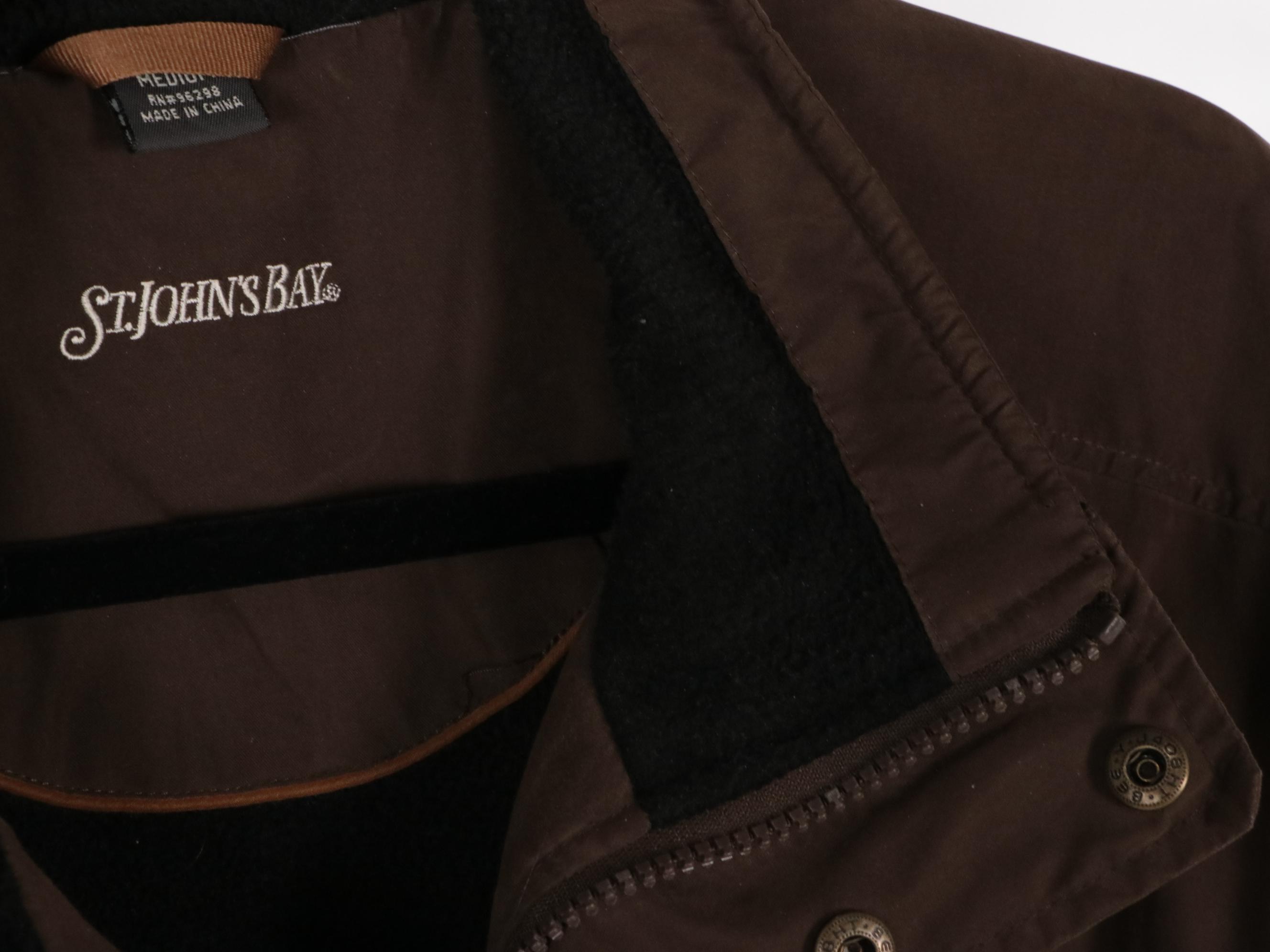 Men's Woolrich Raincoat, Roundtree & Yorke Barn Coat, St. John's Bay Zip Jacket