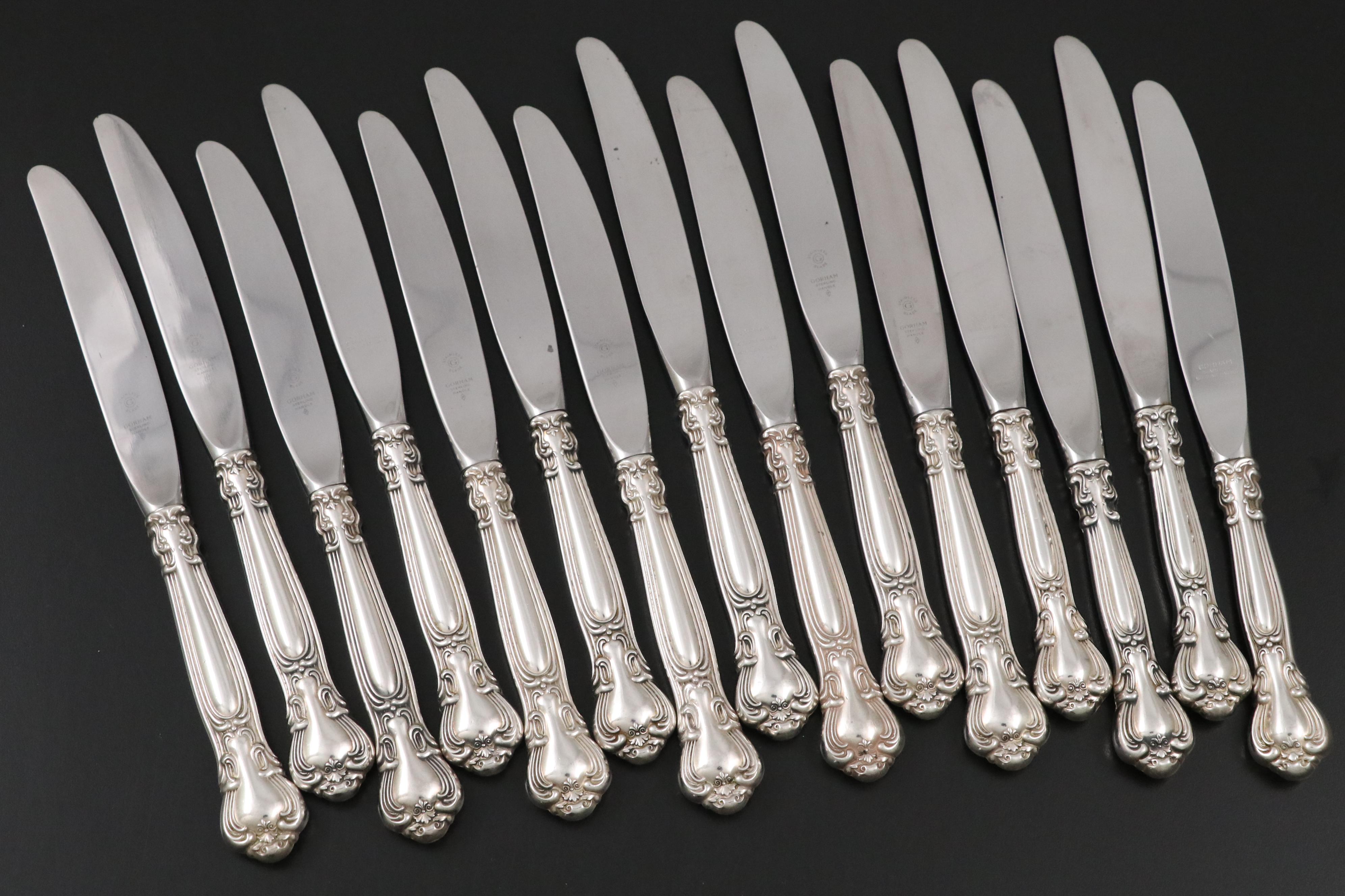 Gorham "Chantilly" Sterling Silver Handled Knives