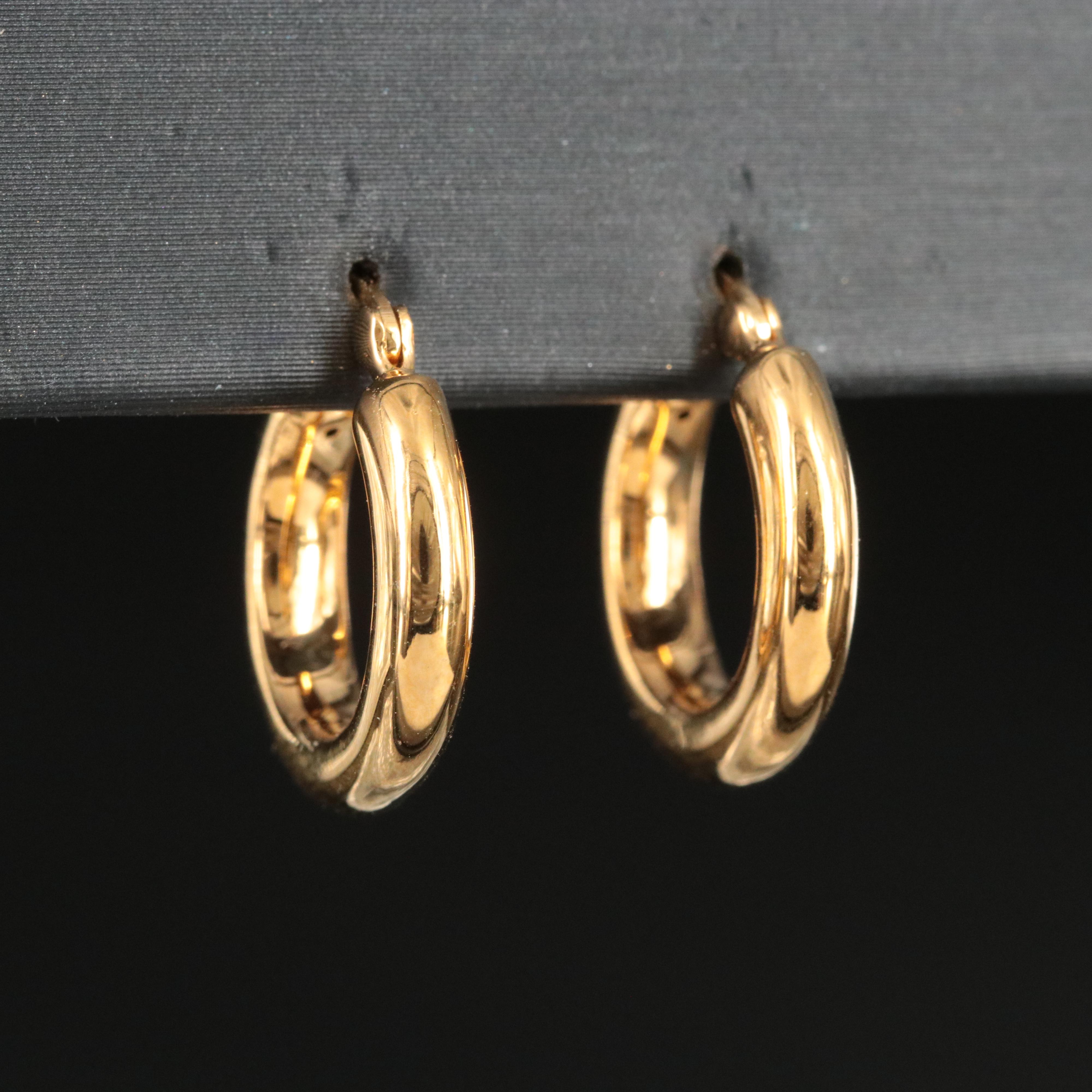 14K Hoop Earrings