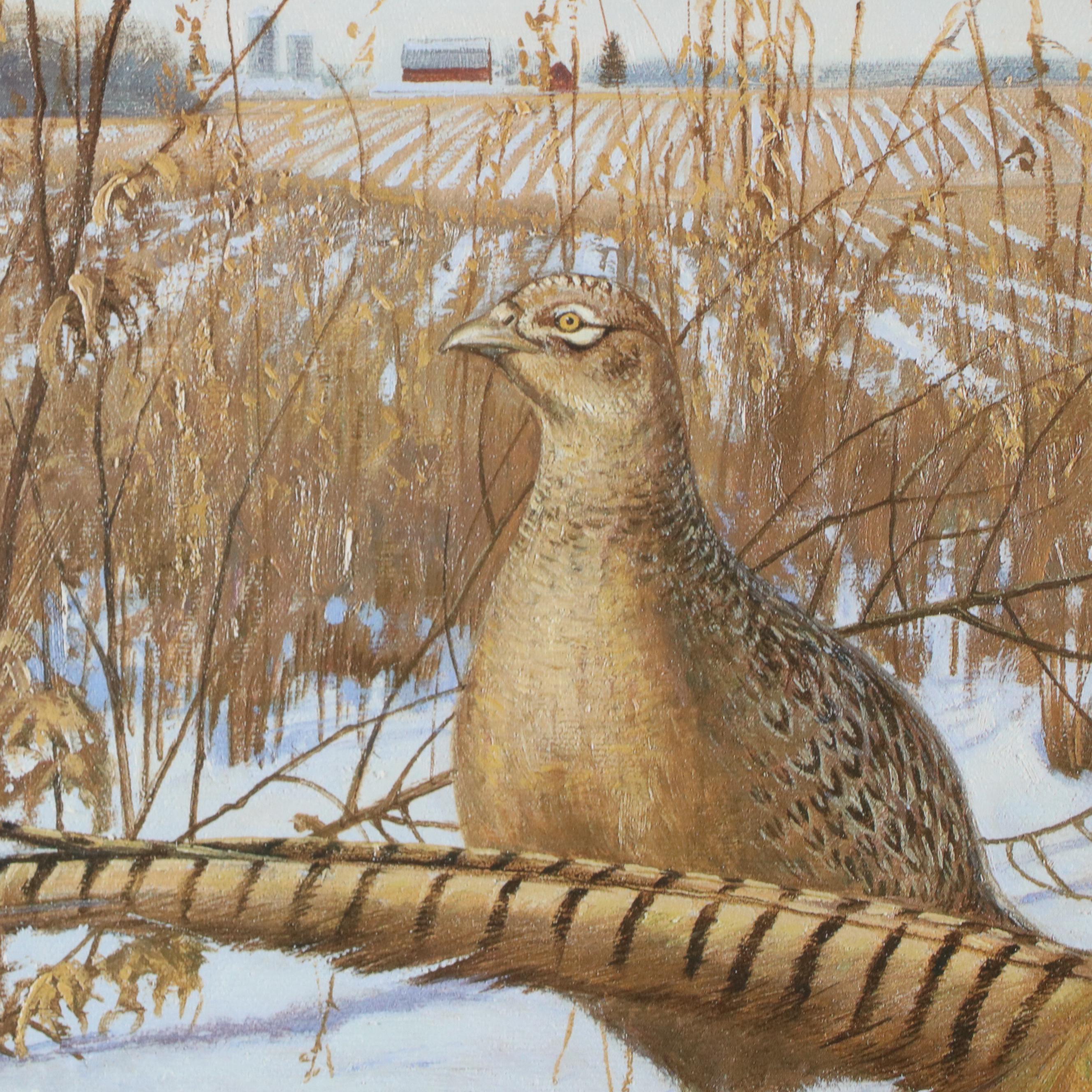 Hayden Lambson Offset Lithograph "A Brush With the Past"