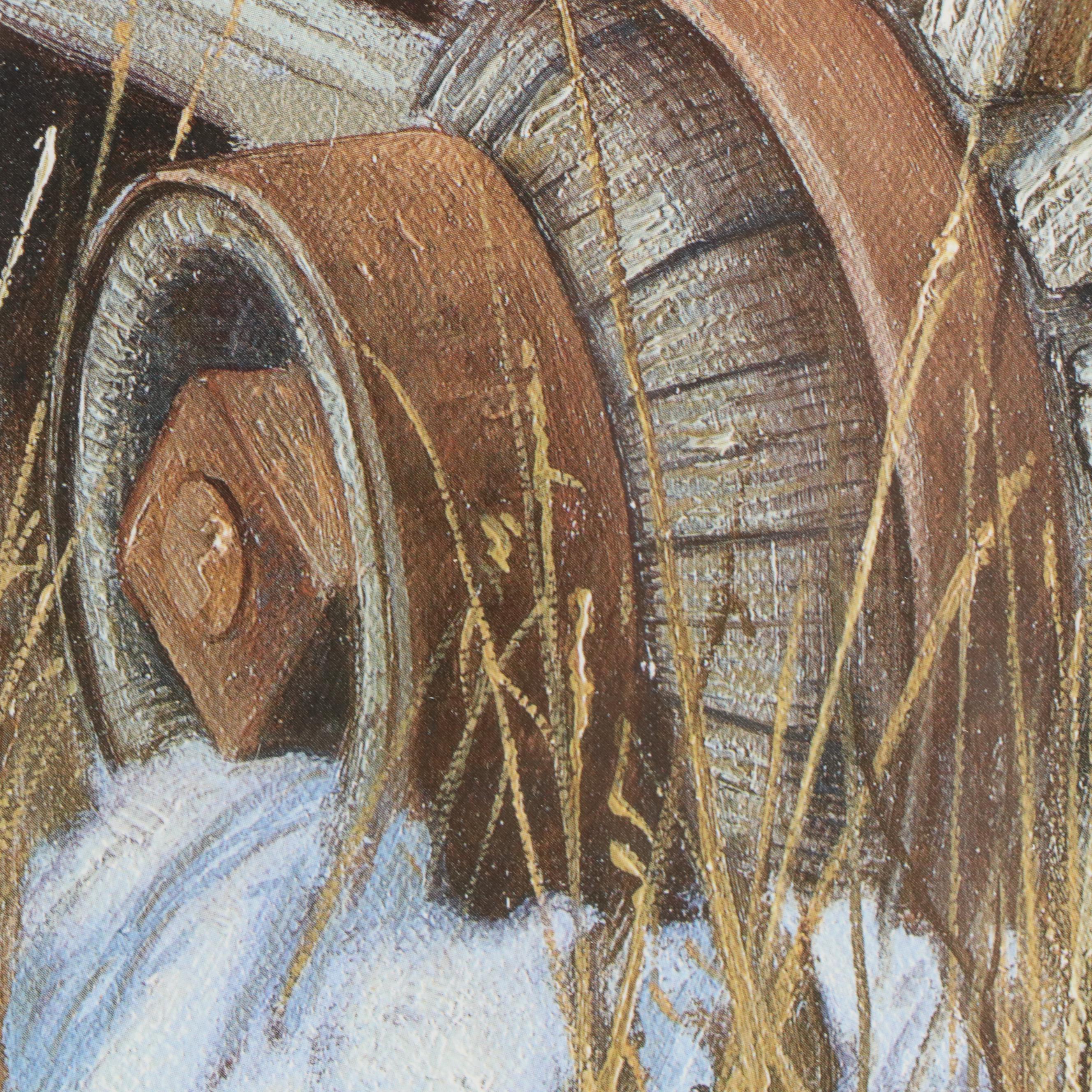 Hayden Lambson Offset Lithograph "A Brush With the Past"