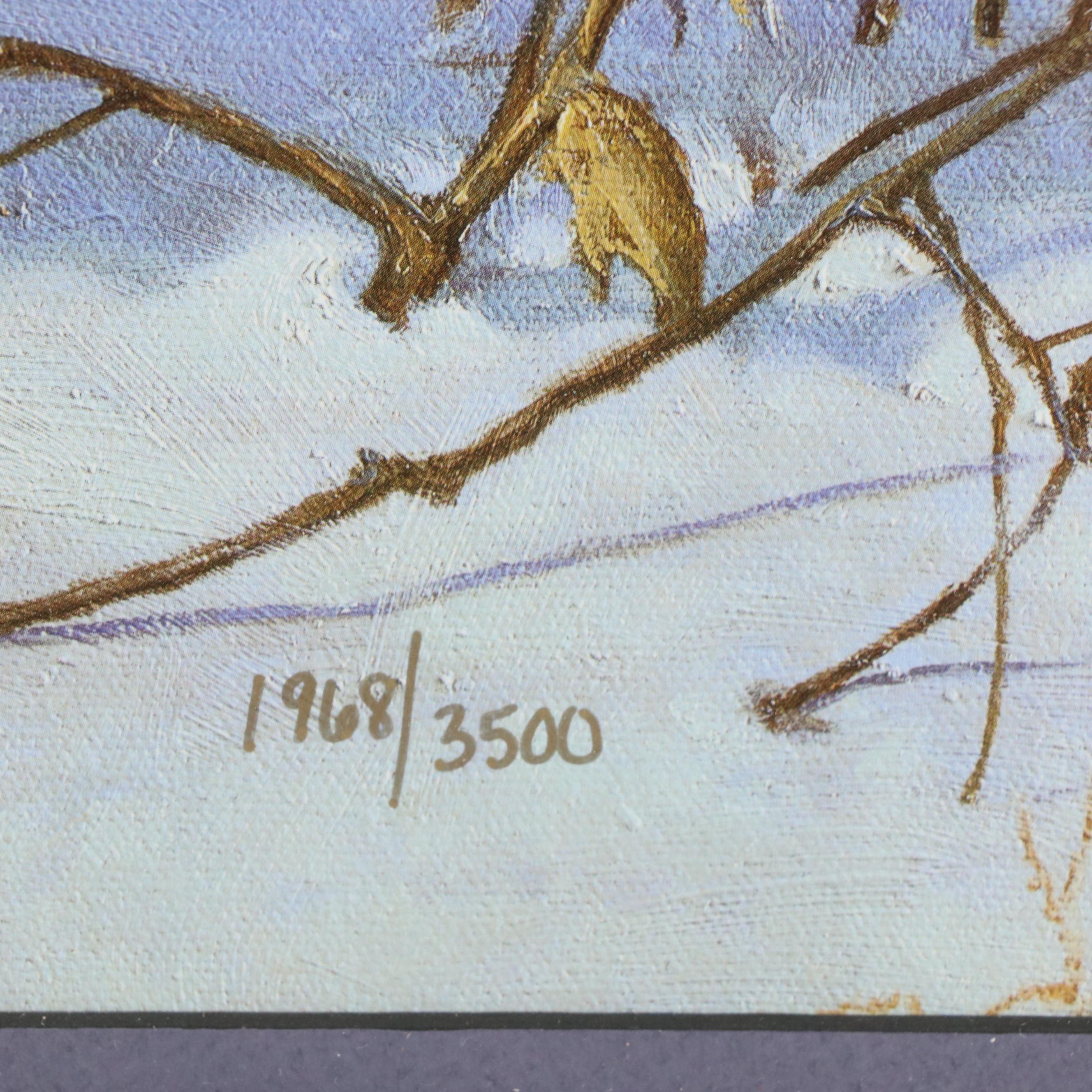 Hayden Lambson Offset Lithograph "A Brush With the Past"