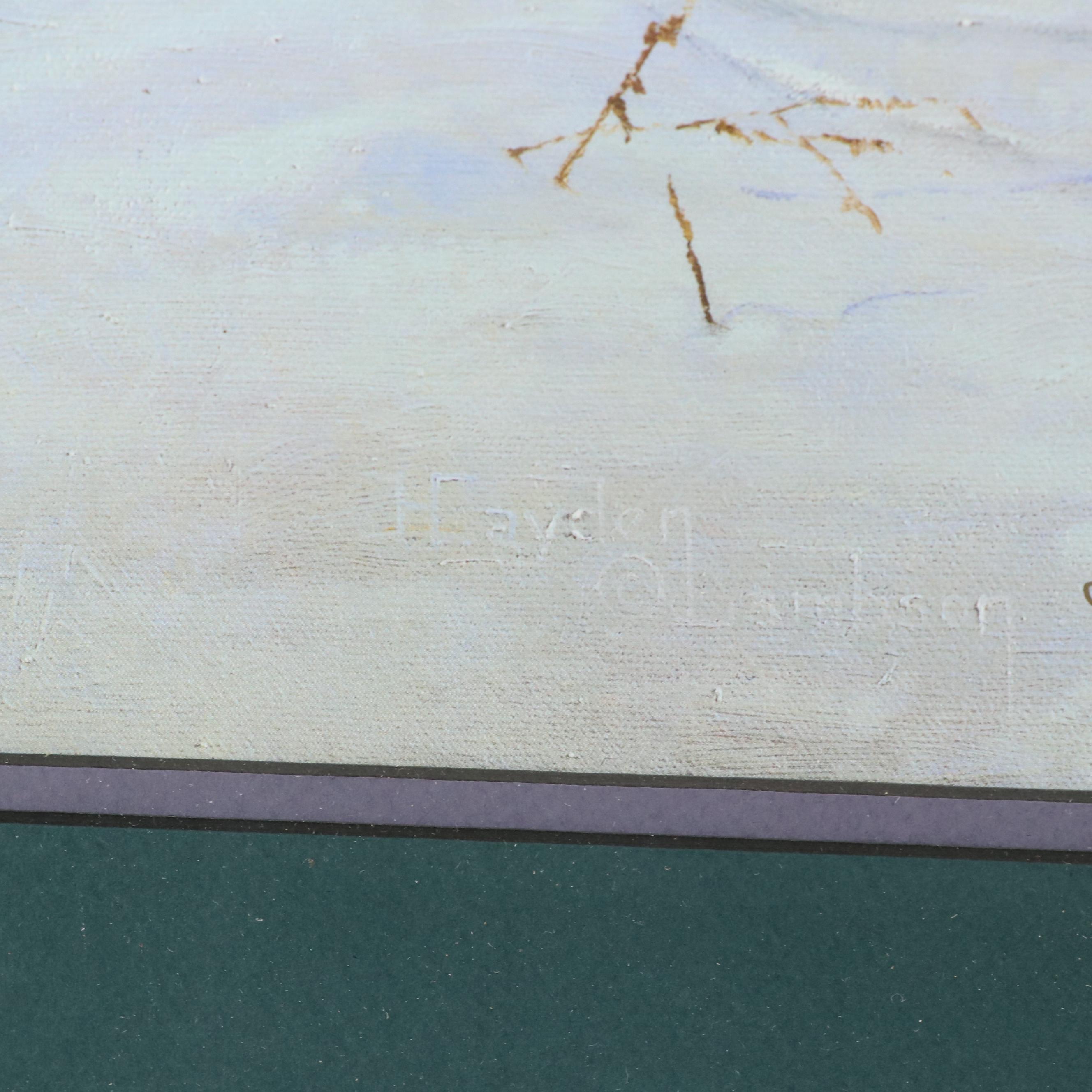 Hayden Lambson Offset Lithograph "A Brush With the Past"