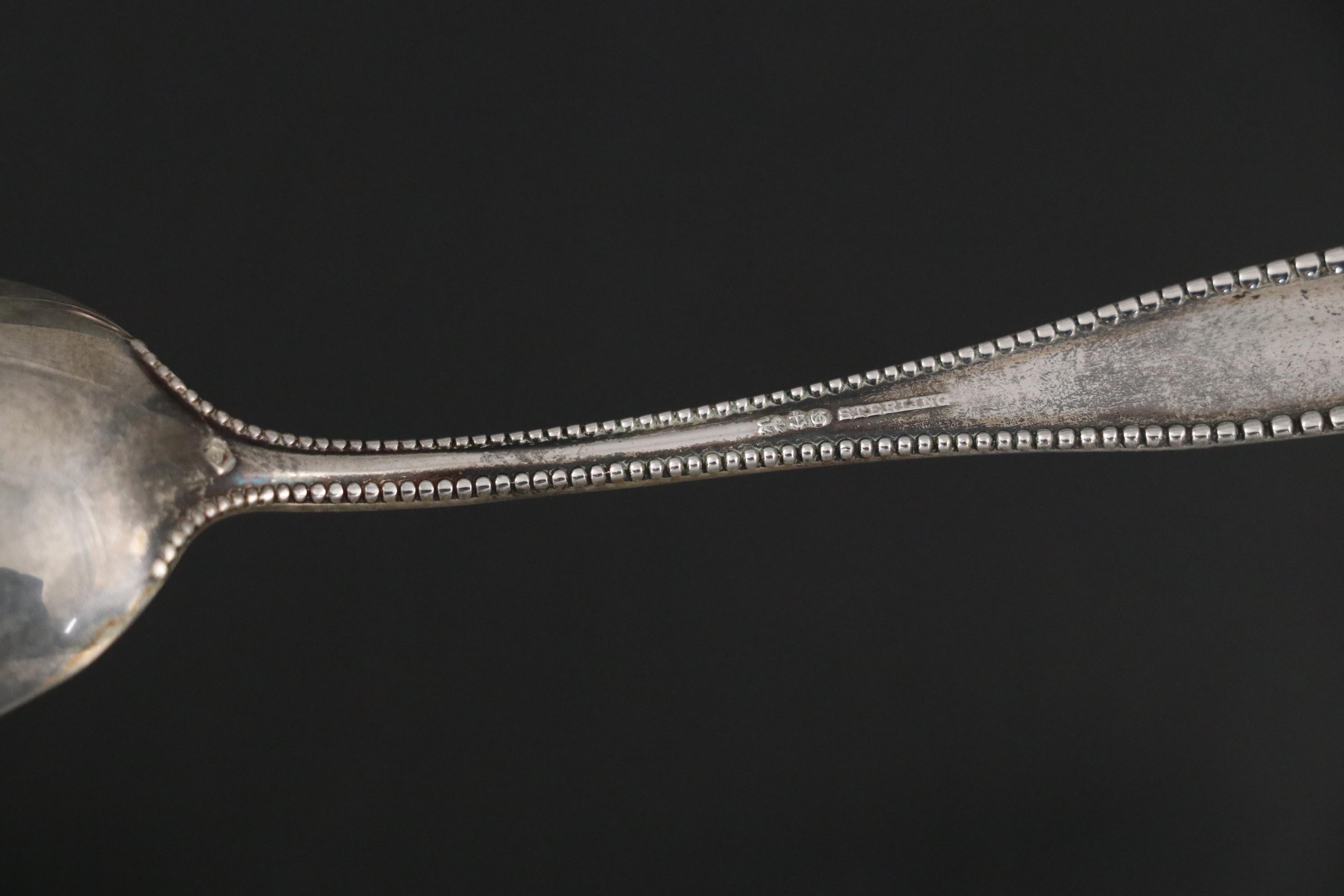 Reed & Barton "Trajan" and Gorham "Golden Lancaster" Sterling Teaspoons