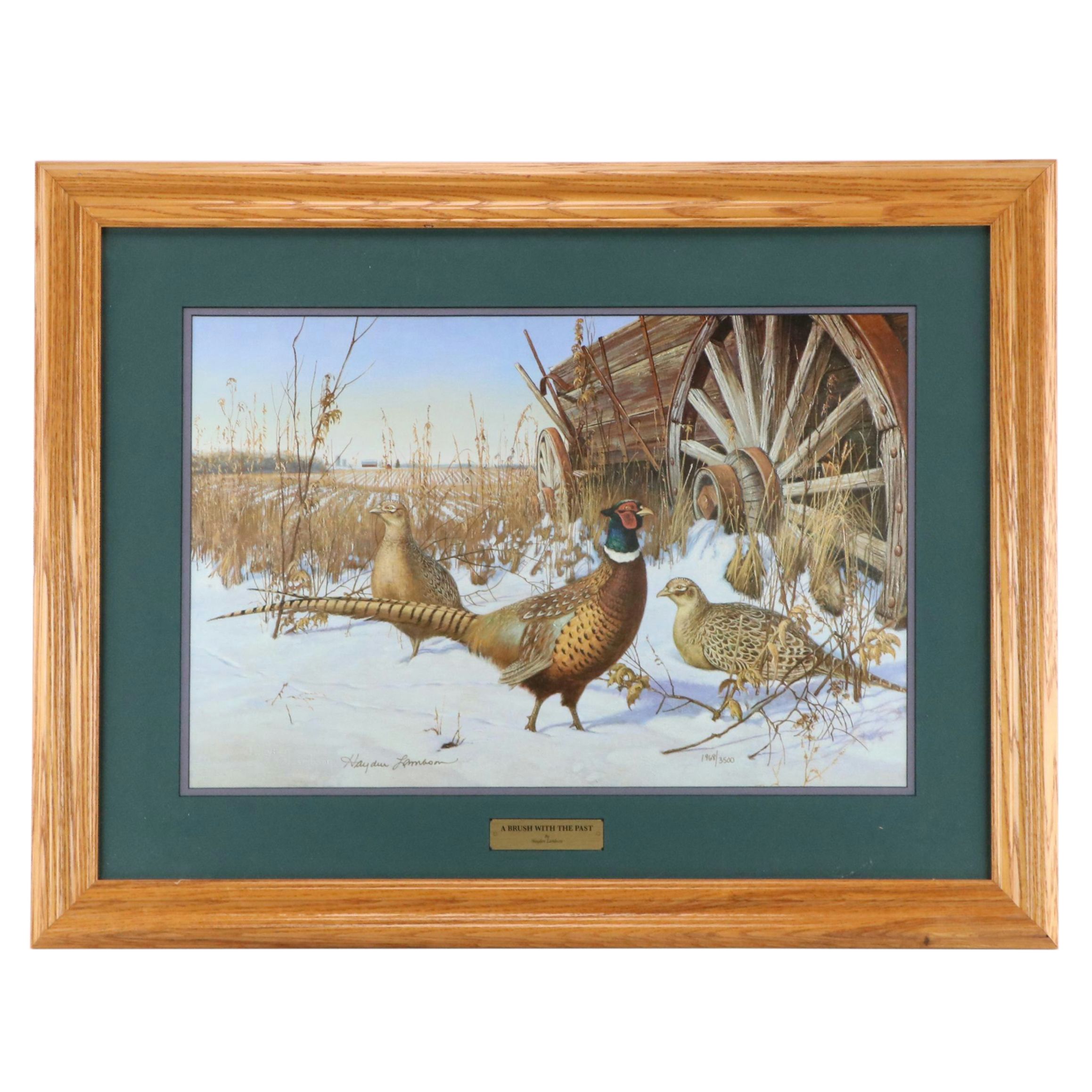 Hayden Lambson Offset Lithograph "A Brush With the Past"