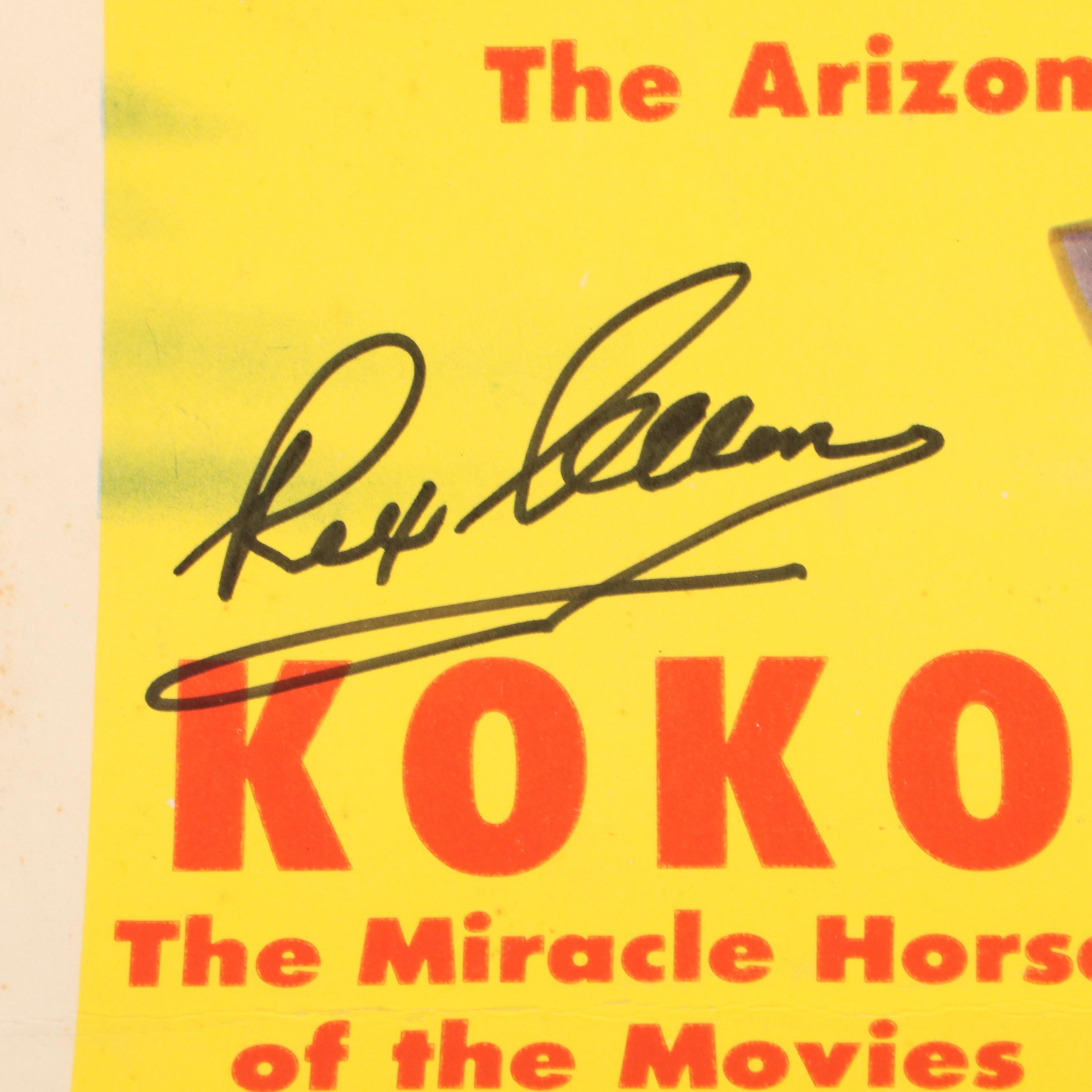 Rex Allen Signed "South Pacific Trail" Movie Poster, Mid 20th Century