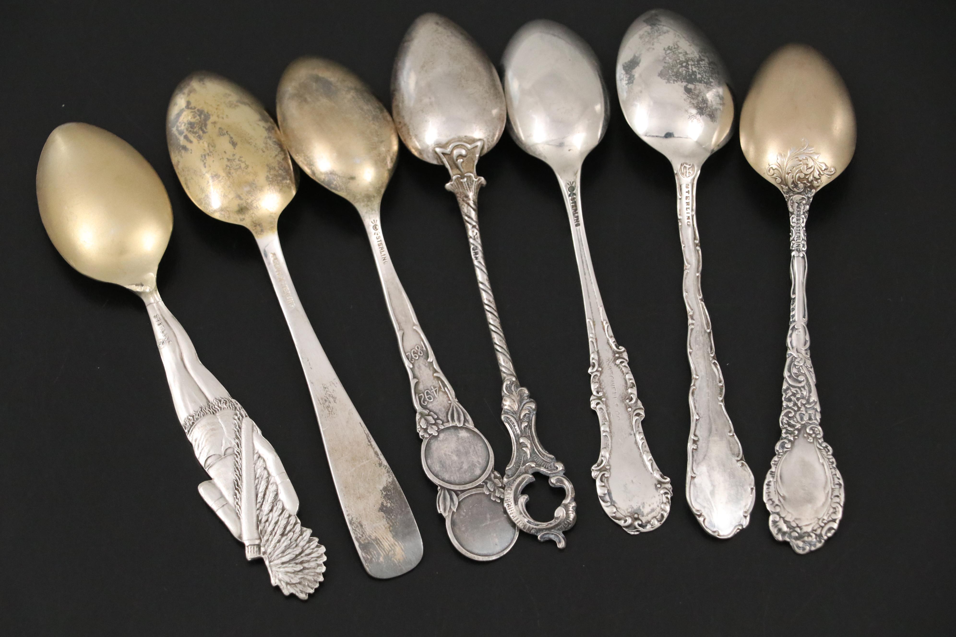 Frank M. Whiting "Chicago's Worlds Fair" with More Silver Souvenir Spoons