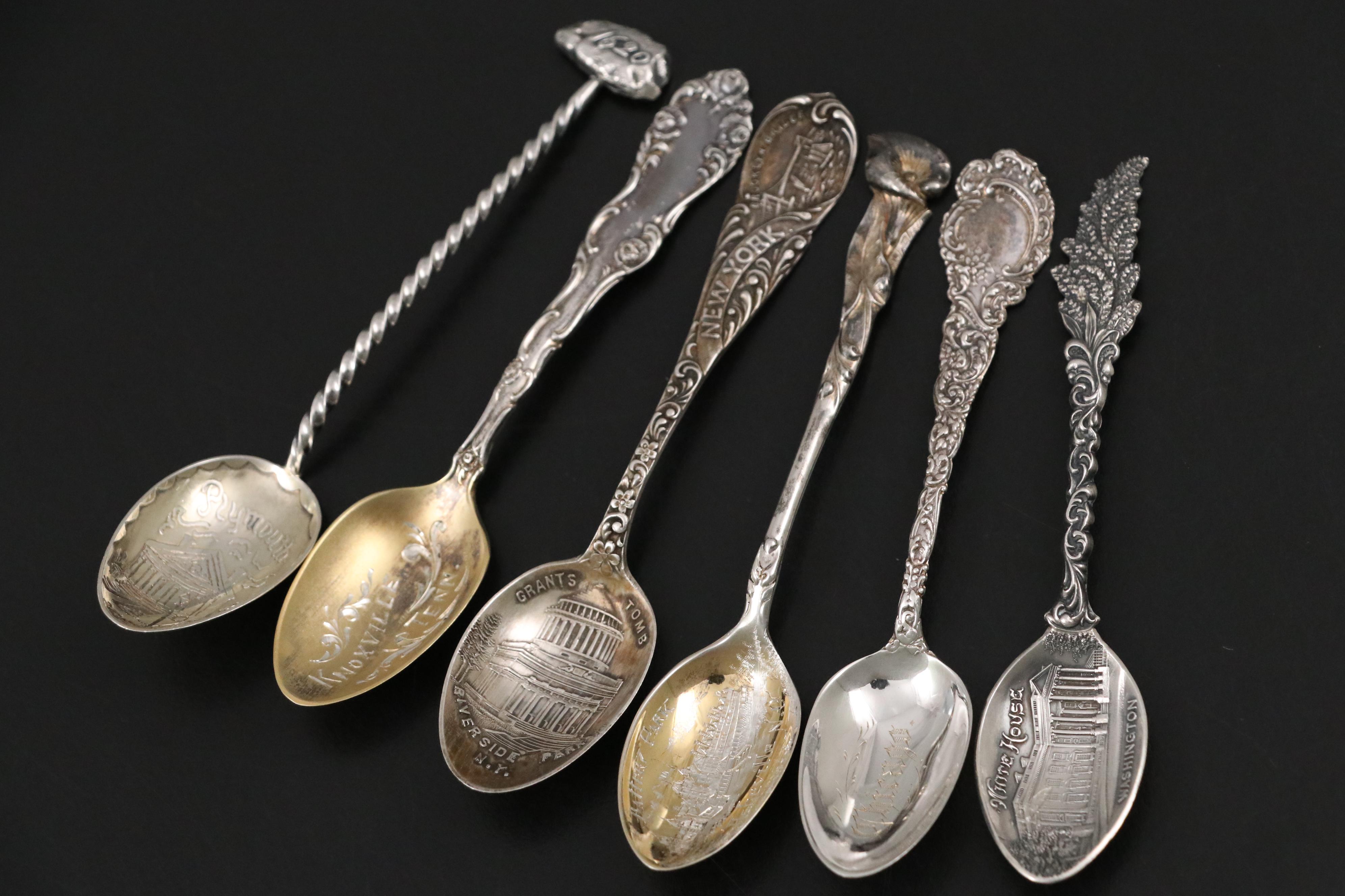 Frank M. Whiting "Chicago's Worlds Fair" with More Silver Souvenir Spoons