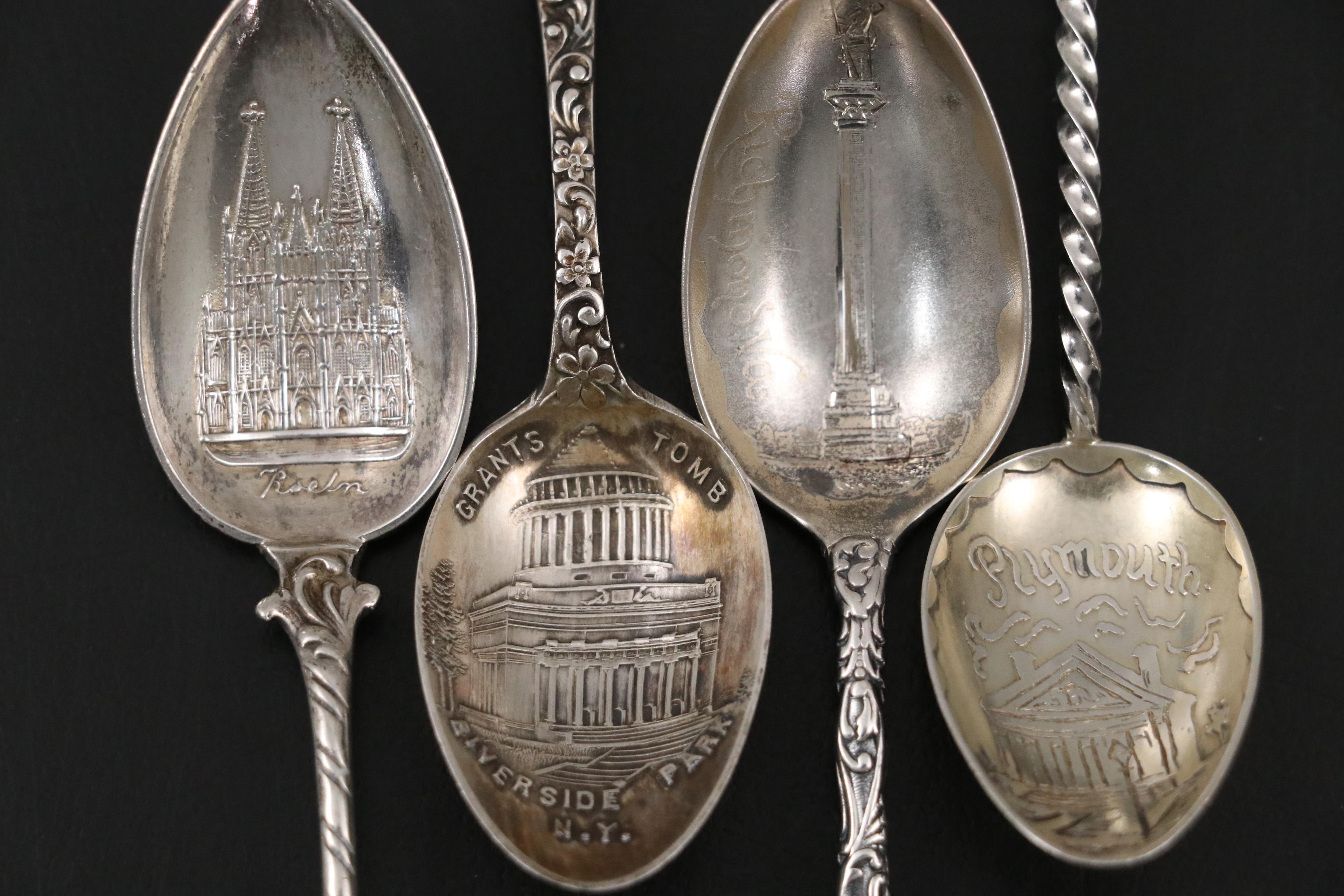 Frank M. Whiting "Chicago's Worlds Fair" with More Silver Souvenir Spoons