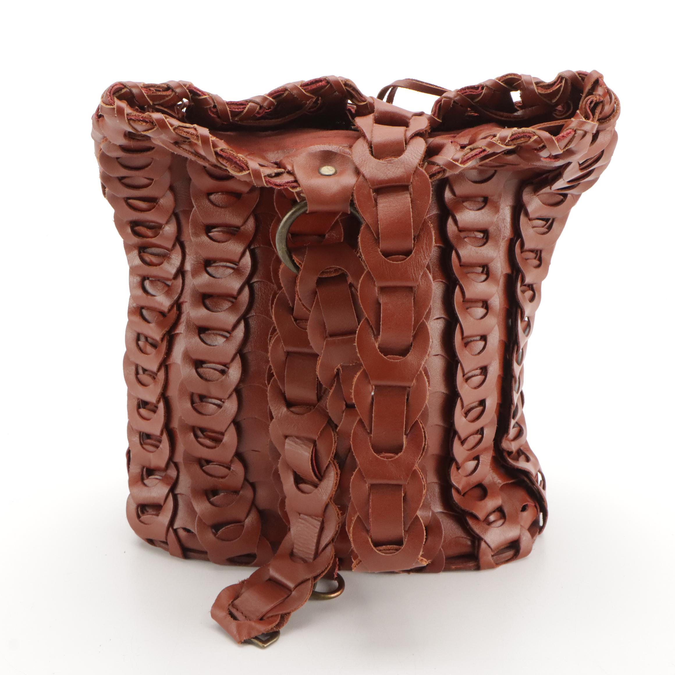 Vintage Carpet Top Handle Bag with Leather Clutches, Tote Bag and Sling Bag