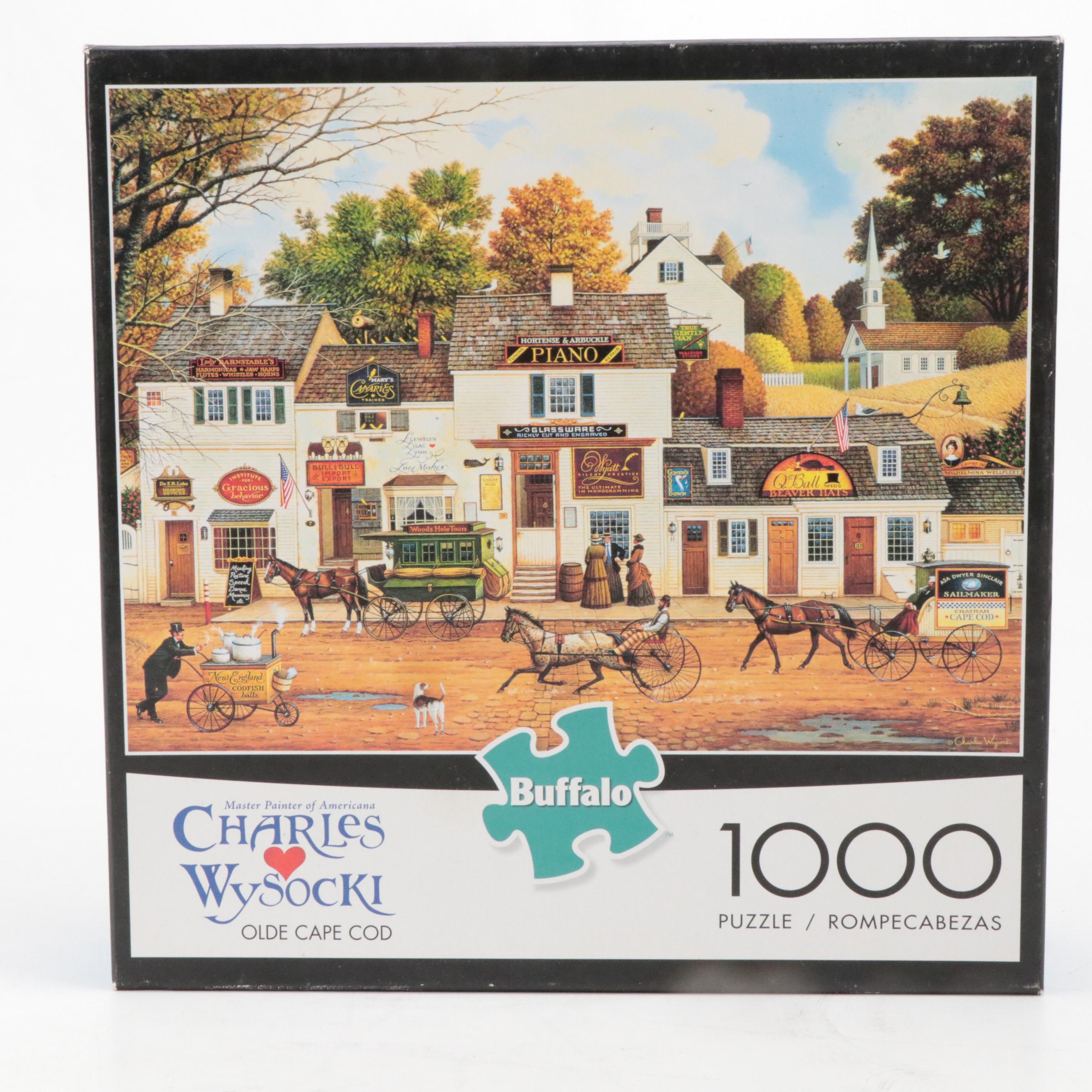 Charles Wysocki Olde Cape Cod and Root Beer Break at the Butterfield's Puzzles