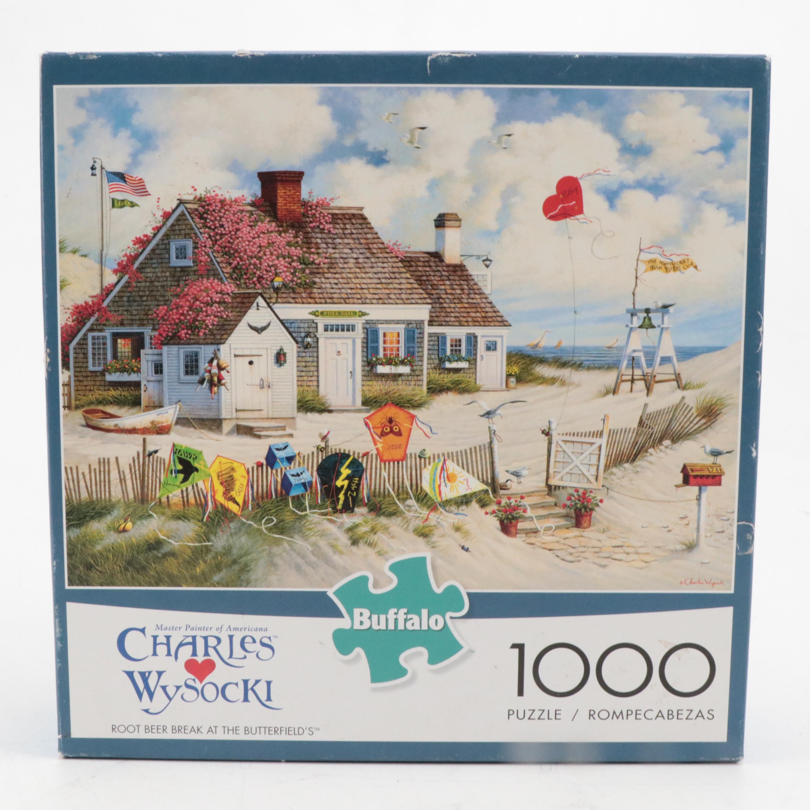 Charles Wysocki Olde Cape Cod and Root Beer Break at the Butterfield's Puzzles