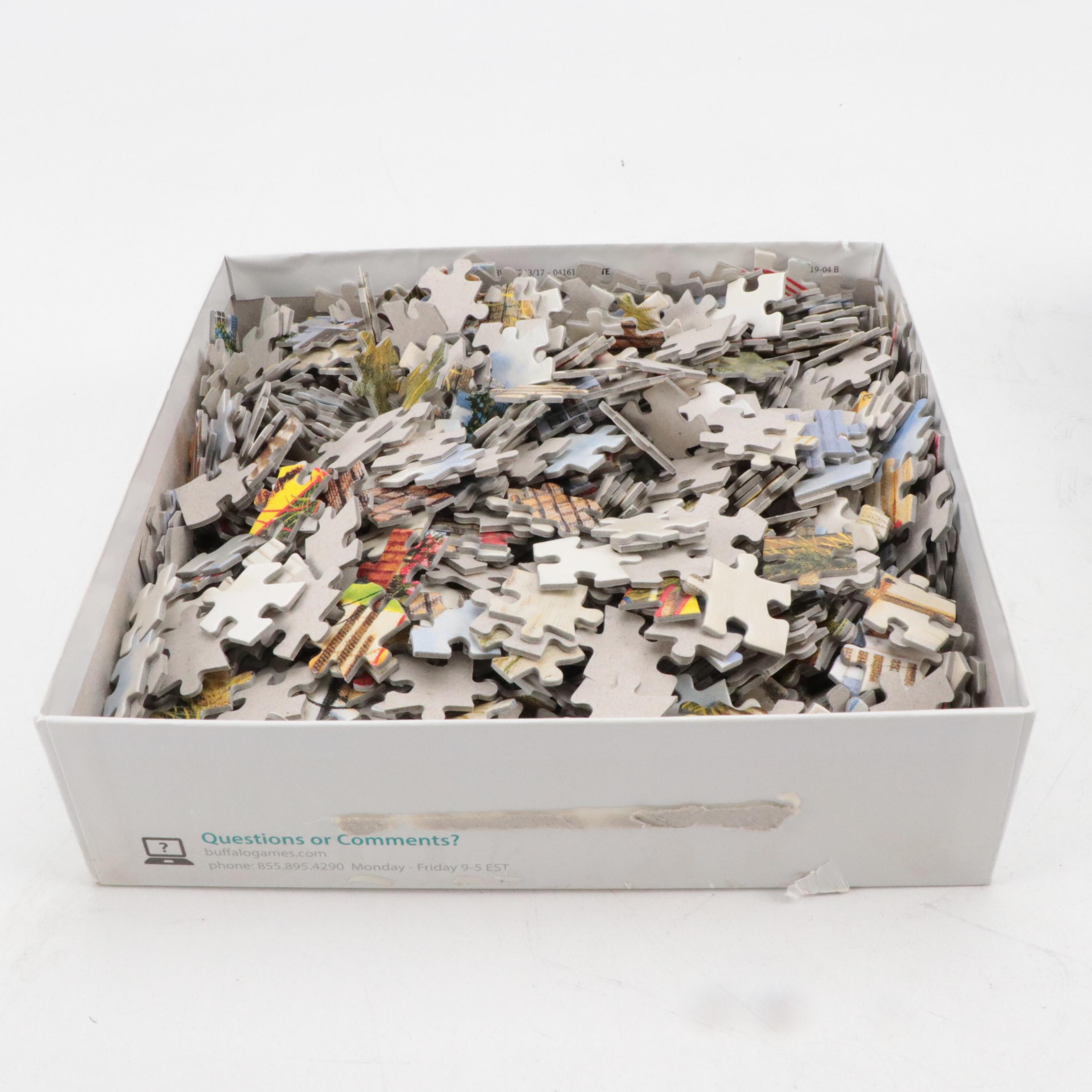 Charles Wysocki Olde Cape Cod and Root Beer Break at the Butterfield's Puzzles