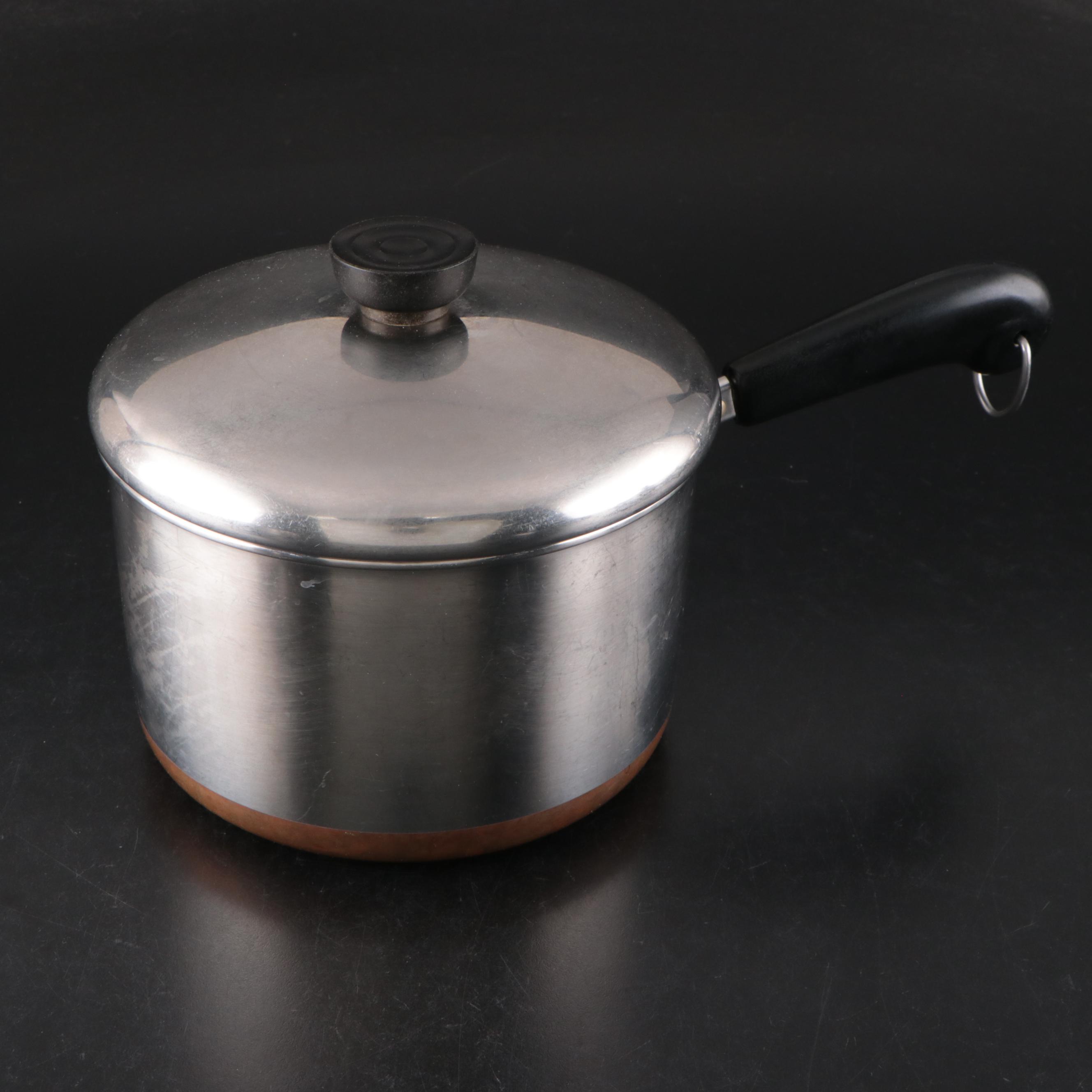 Paul Revere Ware Stainless Steel with Copper Base Cookware and Other Utensils