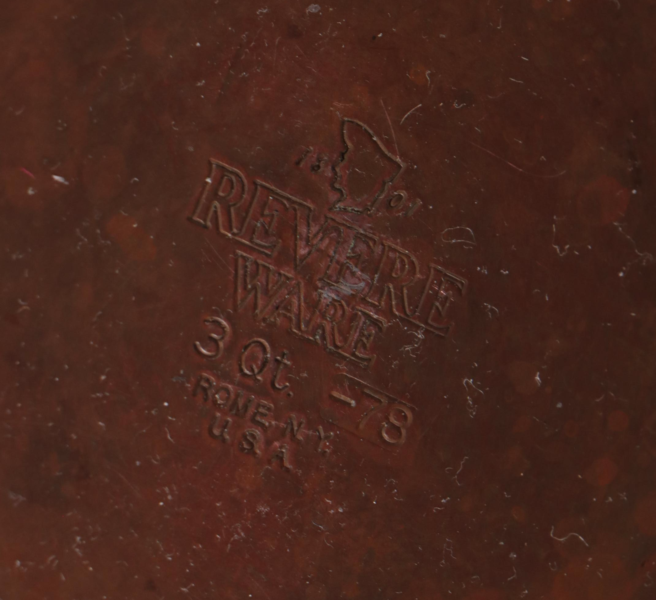 Paul Revere Ware Stainless Steel with Copper Base Cookware and Other Utensils