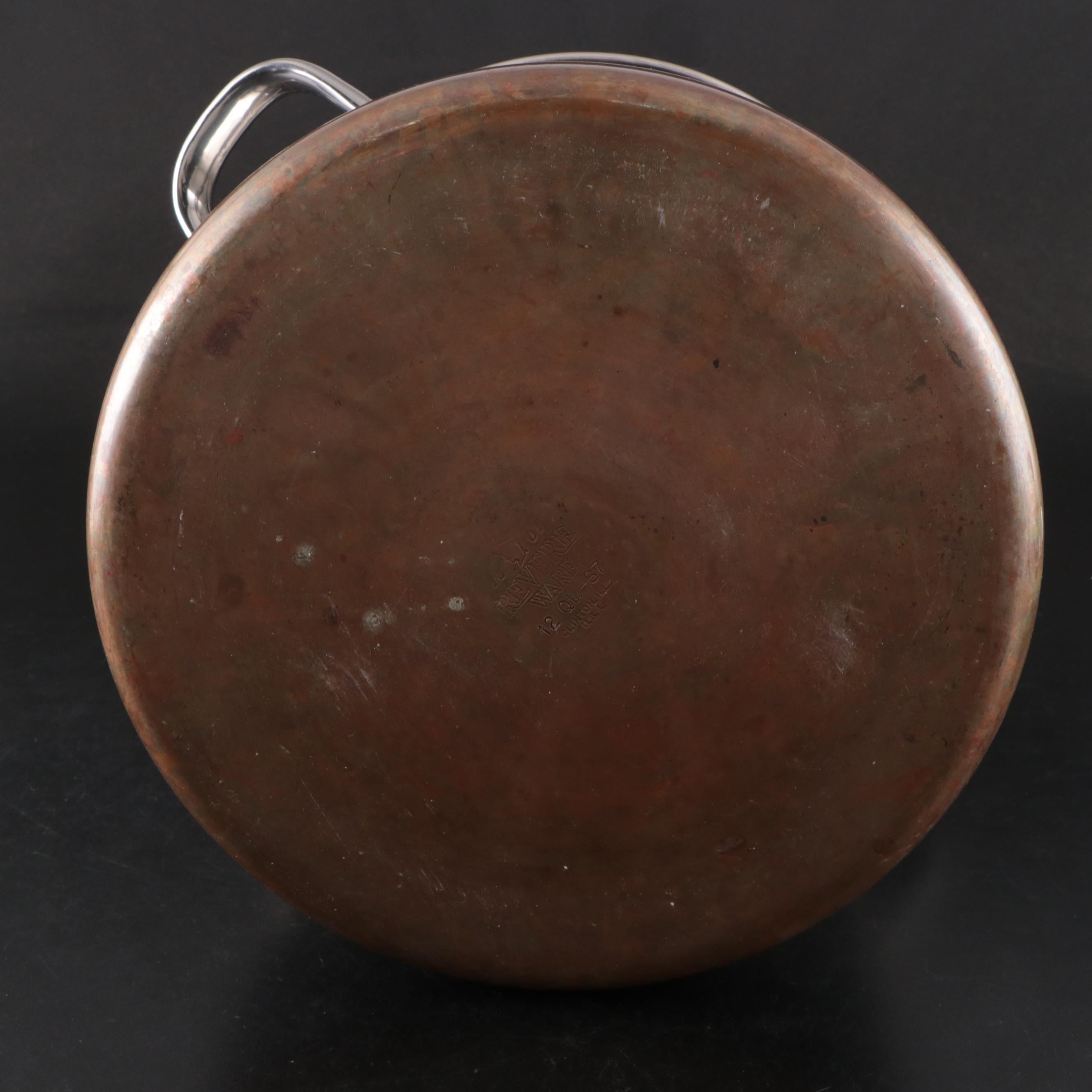 Paul Revere Ware Stainless Steel with Copper Base Cookware and Other Utensils