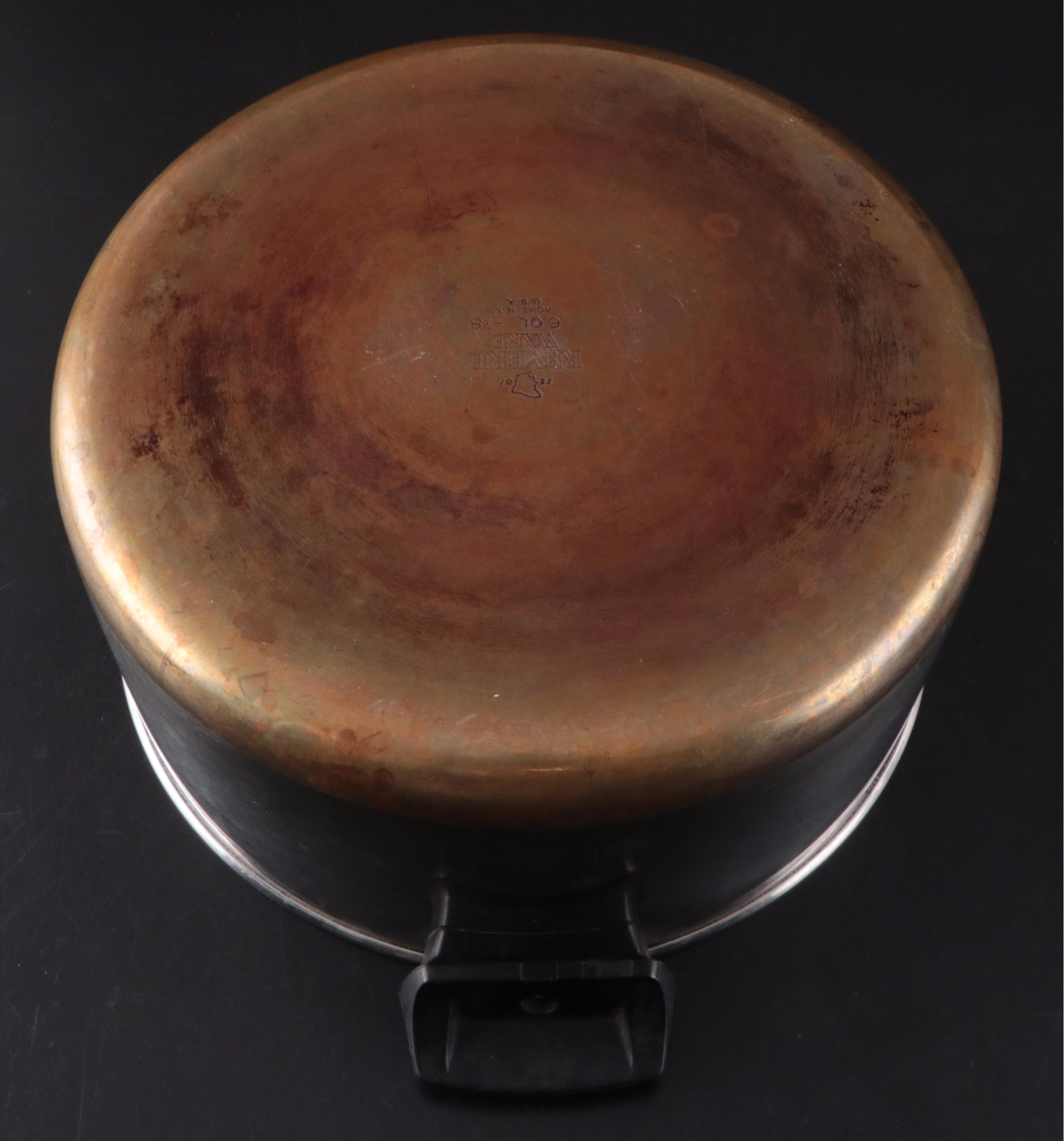 Paul Revere Ware Stainless Steel with Copper Base Cookware and Other Utensils