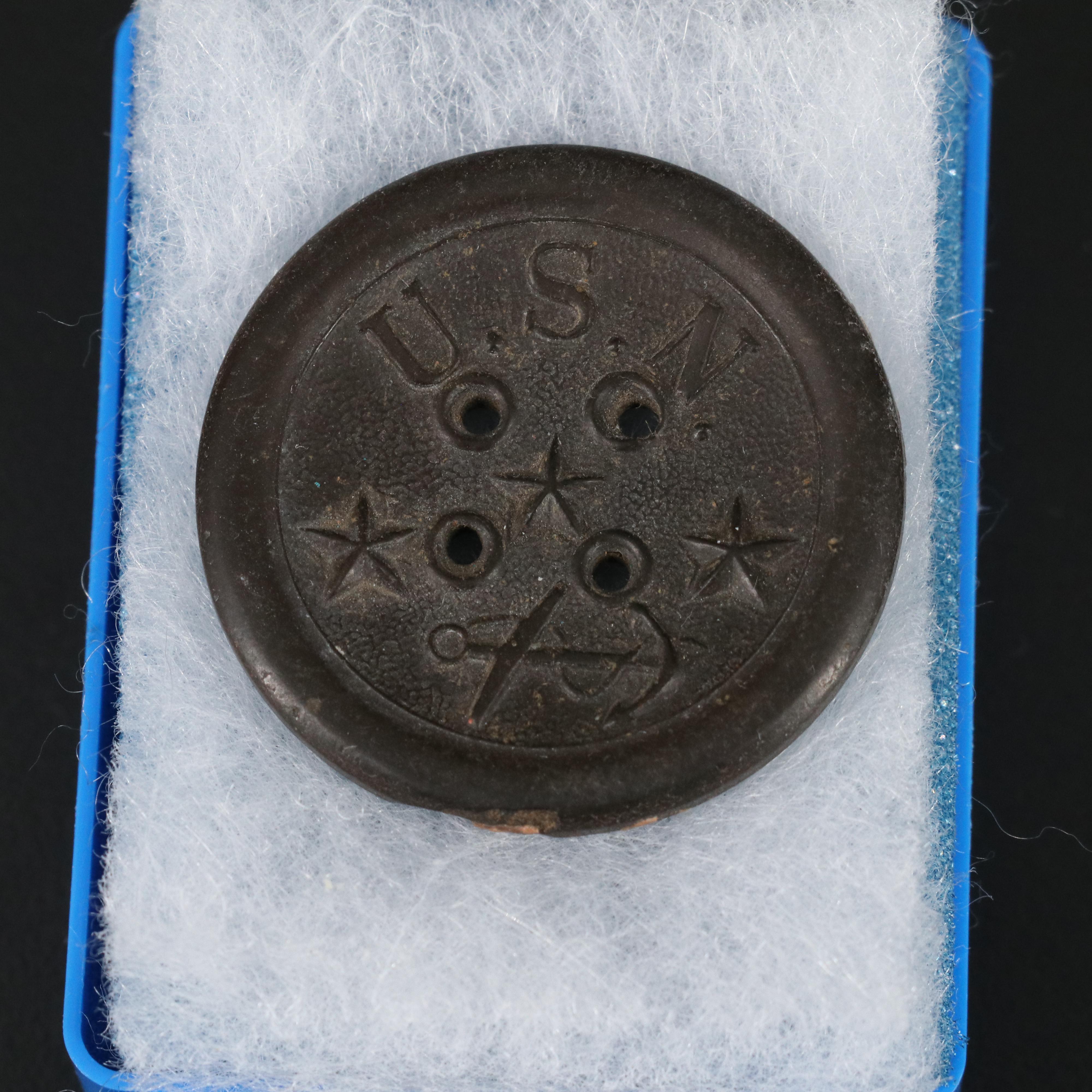 Collection of 18 Original and Reproduction Civil War and Military Buttons