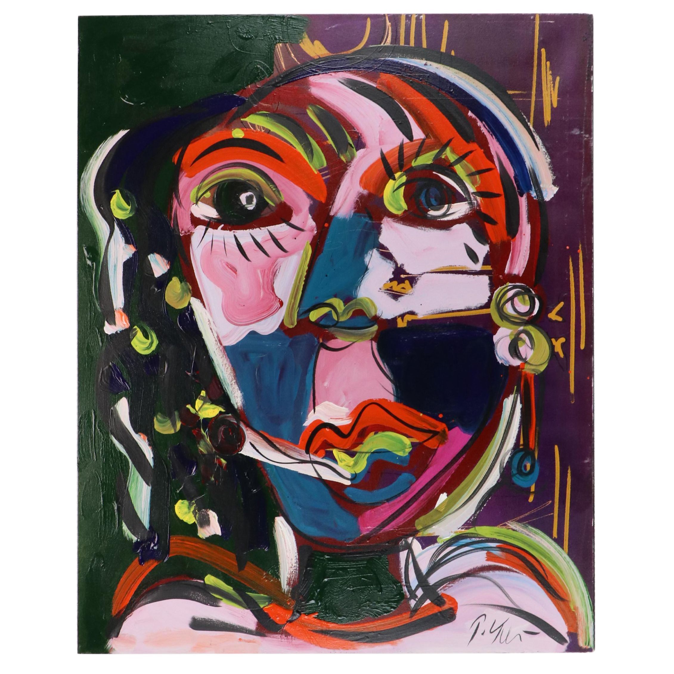 Peter Keil Abstract Acrylic Portrait