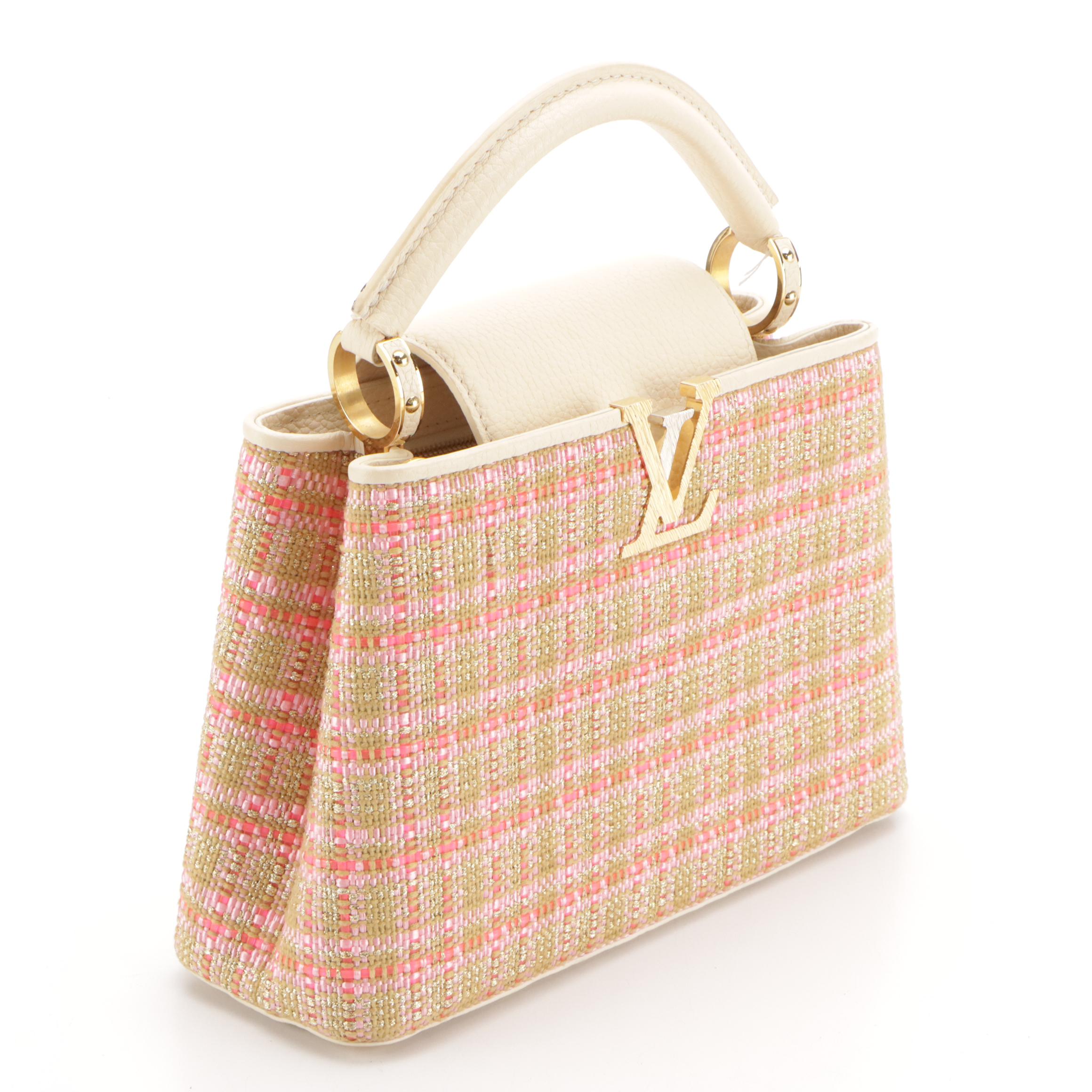 Louis Vuitton Tweed Capucines BB Handbag