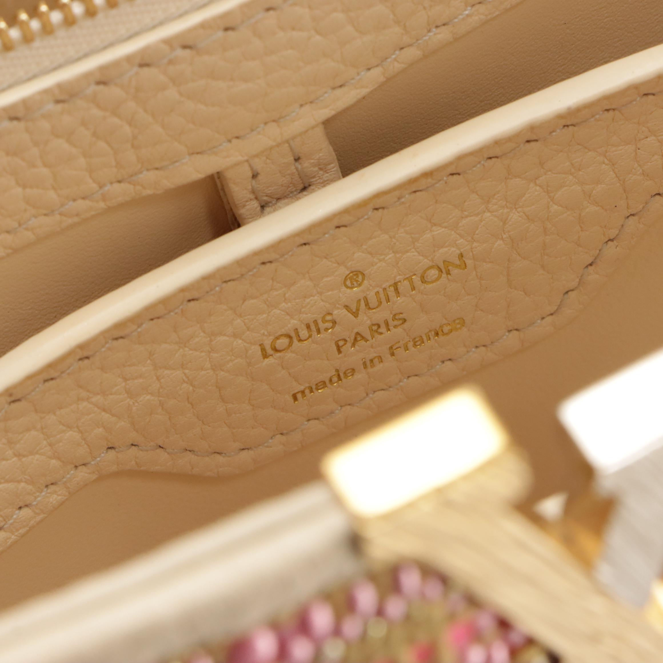 Louis Vuitton Tweed Capucines BB Handbag