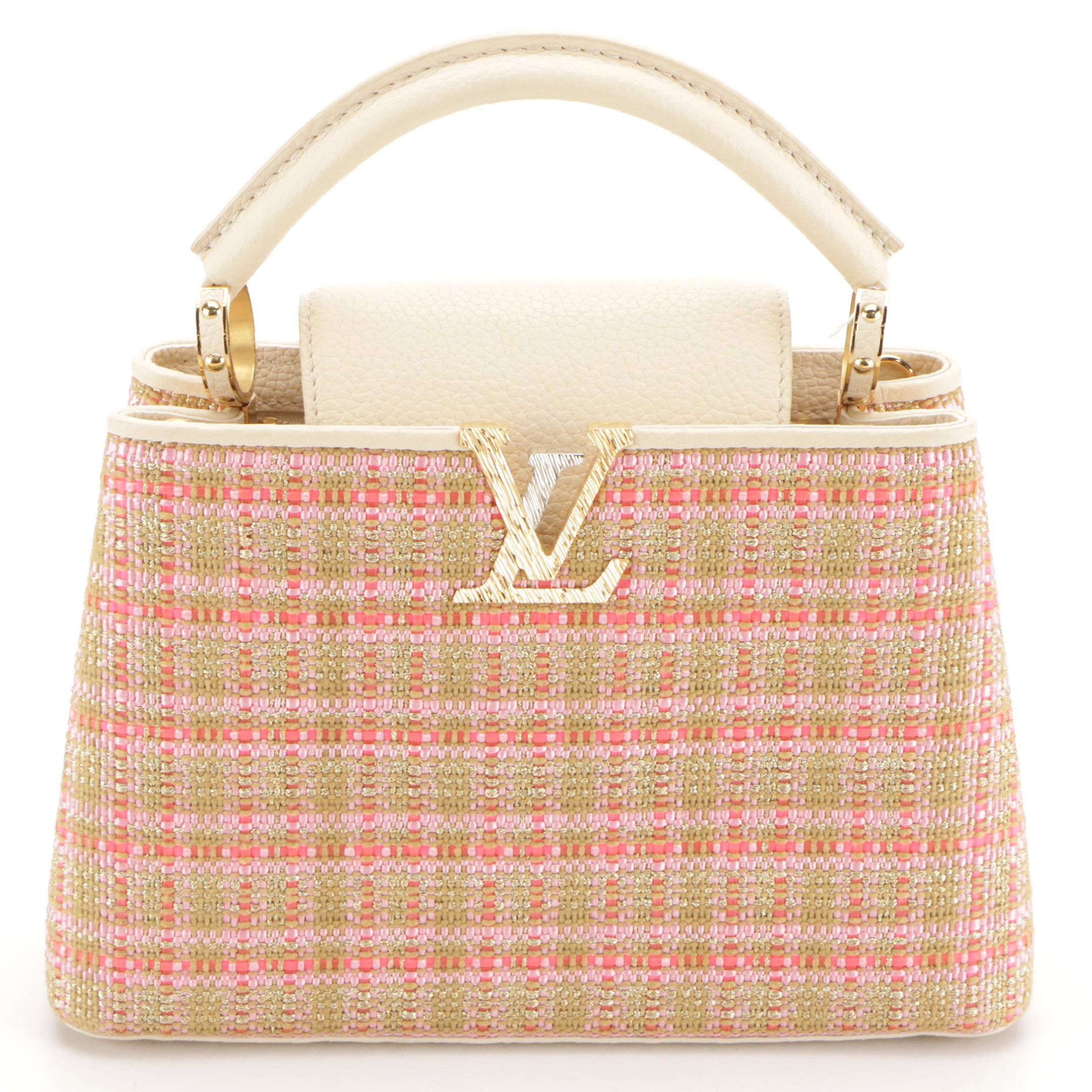 Louis Vuitton Tweed Capucines BB Handbag