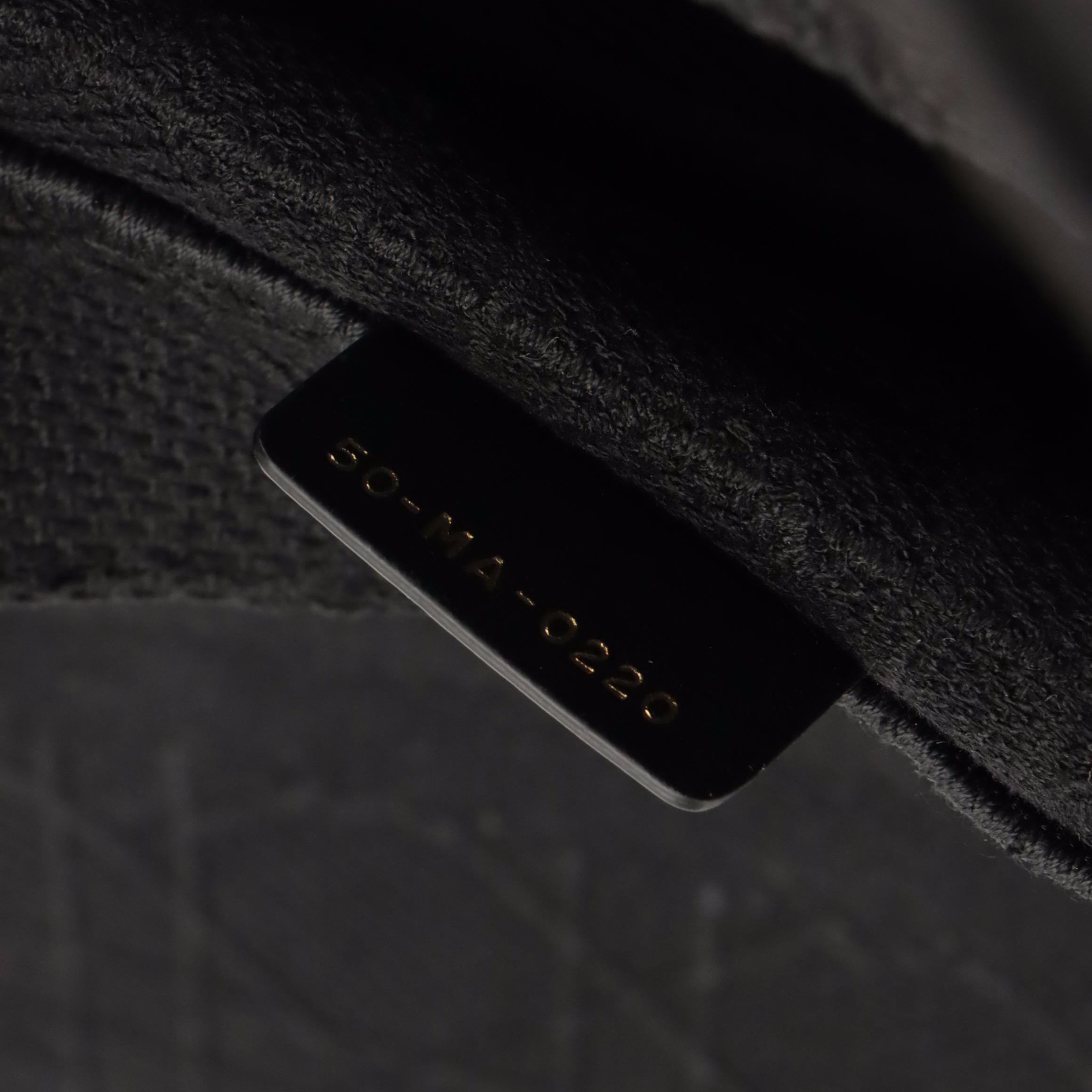 Christian Dior Black Embroidered Cannage Book Tote