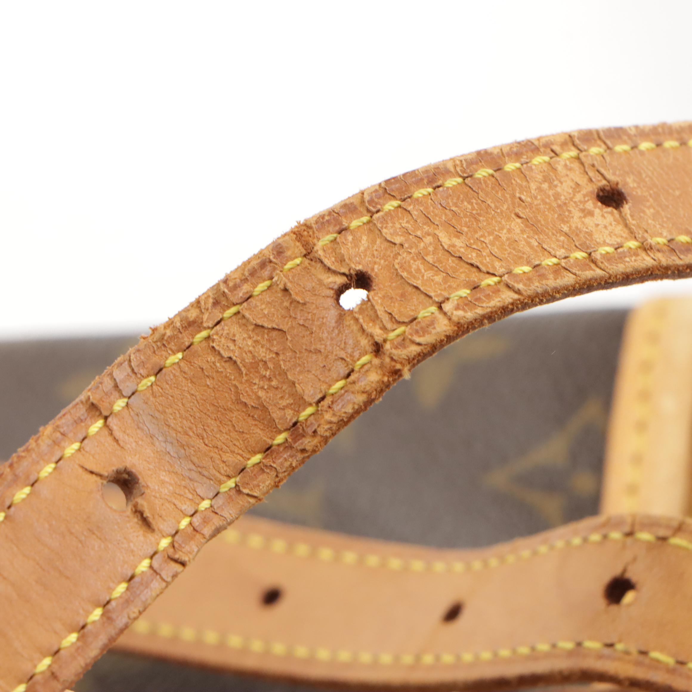 Louis Vuitton Bucket Bag in Monogram Canvas and Leather with Zip Pouch