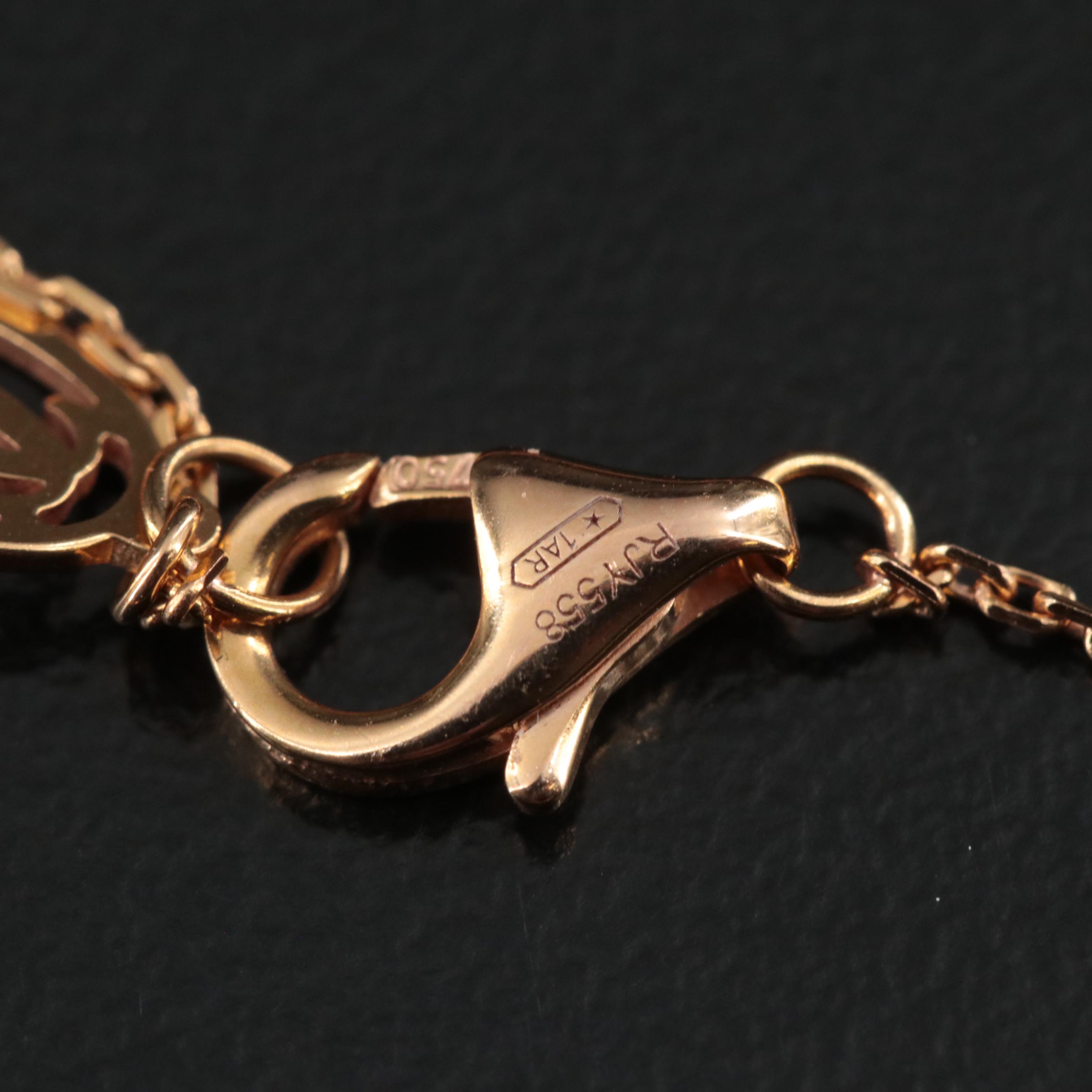 Cartier D'Amour 18K Rose Gold Diamond Solitaire Necklace