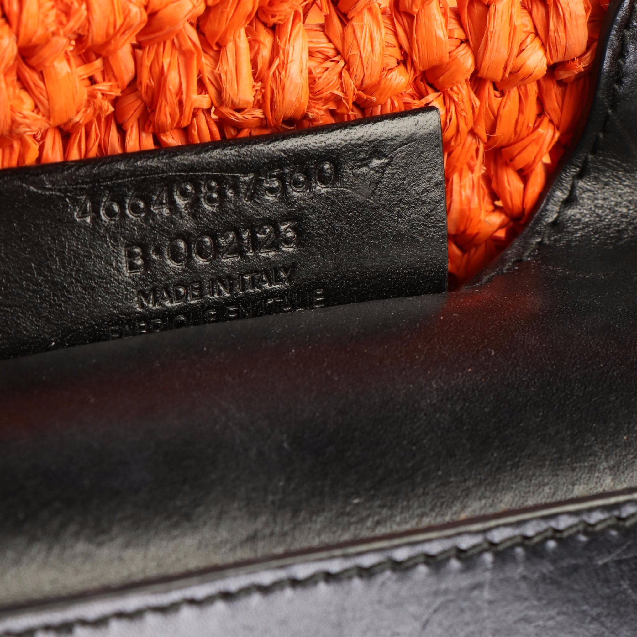 Balenciaga Motocross Classic Raffia Pannier Basket Tote