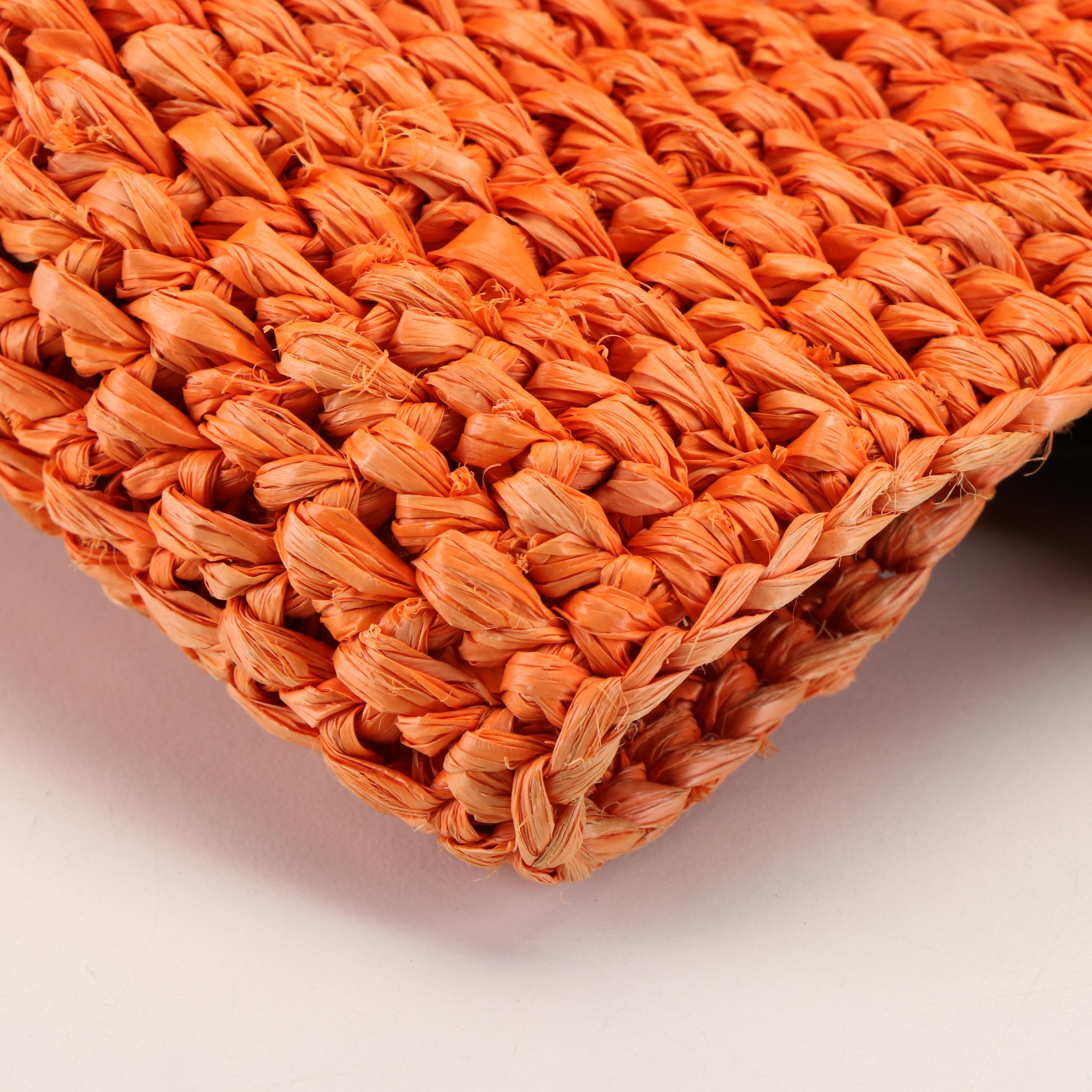 Balenciaga Motocross Classic Raffia Pannier Basket Tote