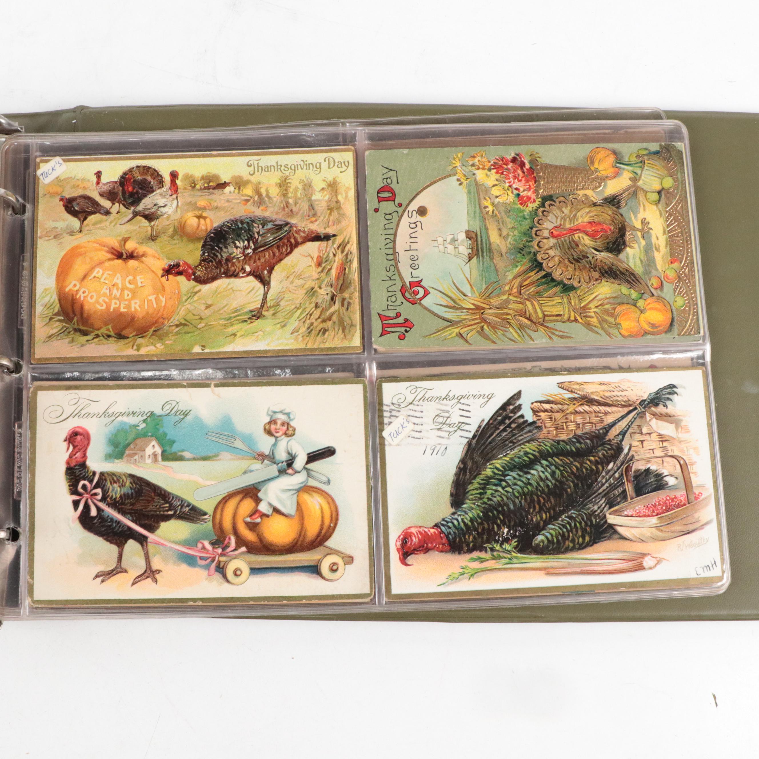 Raphael Tuck & Sons with Other Thanksgiving Postcards , Early 20th Century