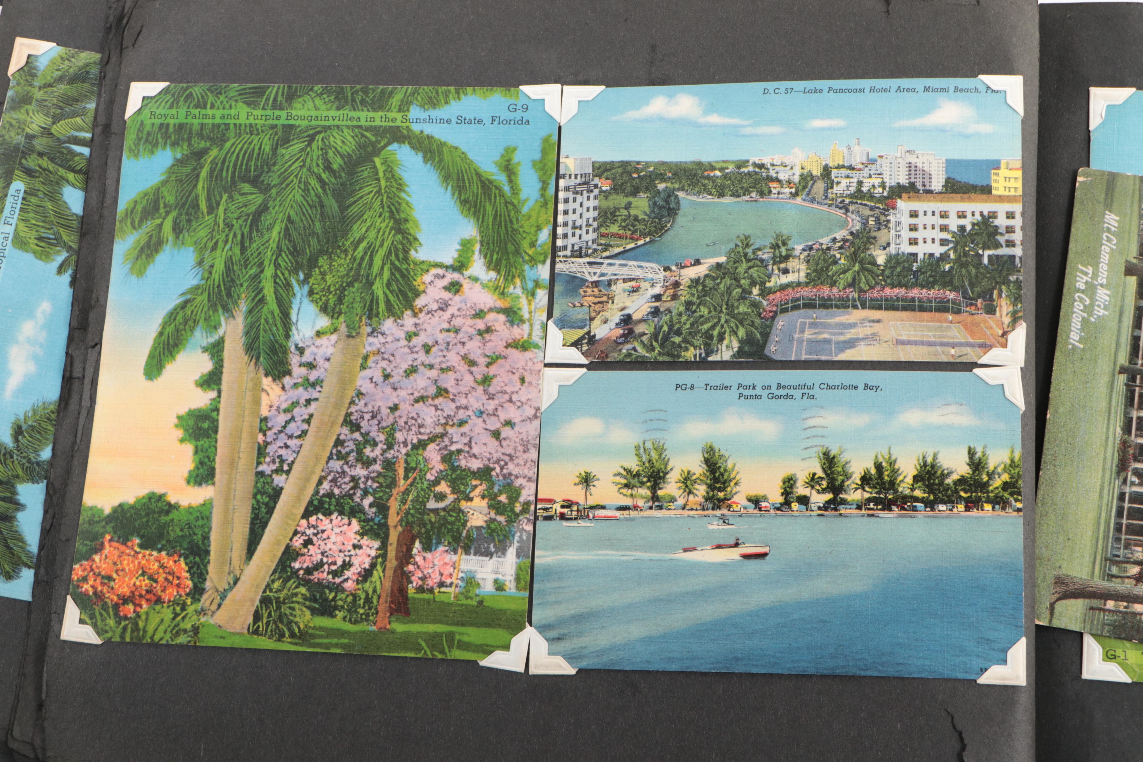Florida, Colorado, Canada and More Souvenir Postcards, Mid-20th Century